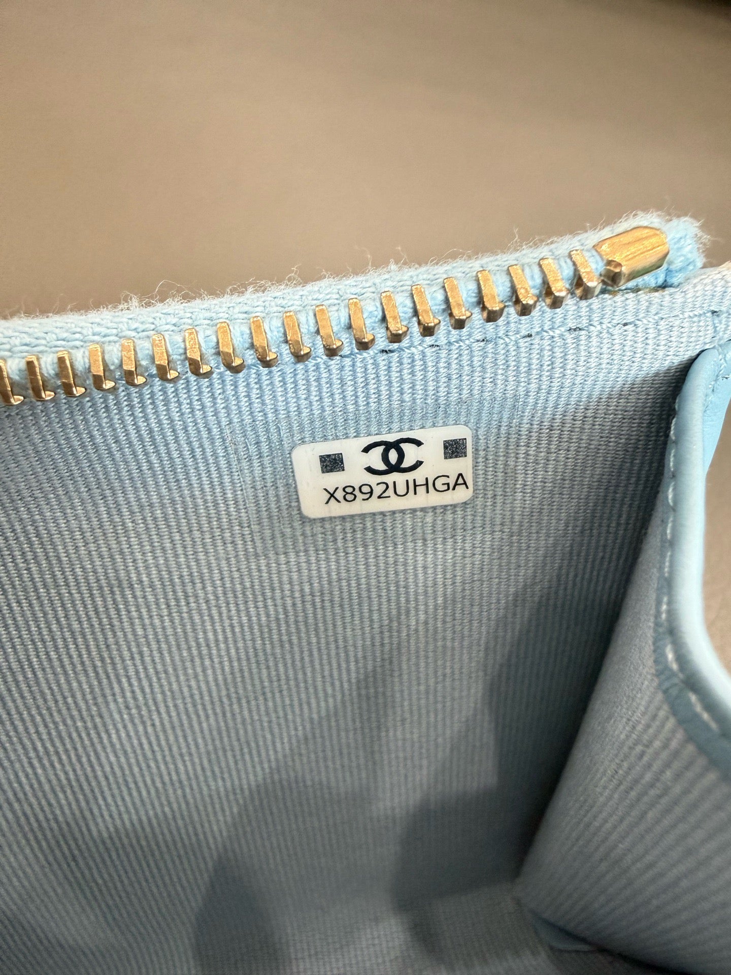 Chanel - Zipped Card Holder - Grained calfskin leather - Blue - (Small)