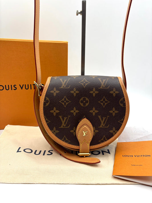 Louis Vuitton - Tambourin - Monogram coated canvas with Vachetta leather trim - Brown - (Mini)