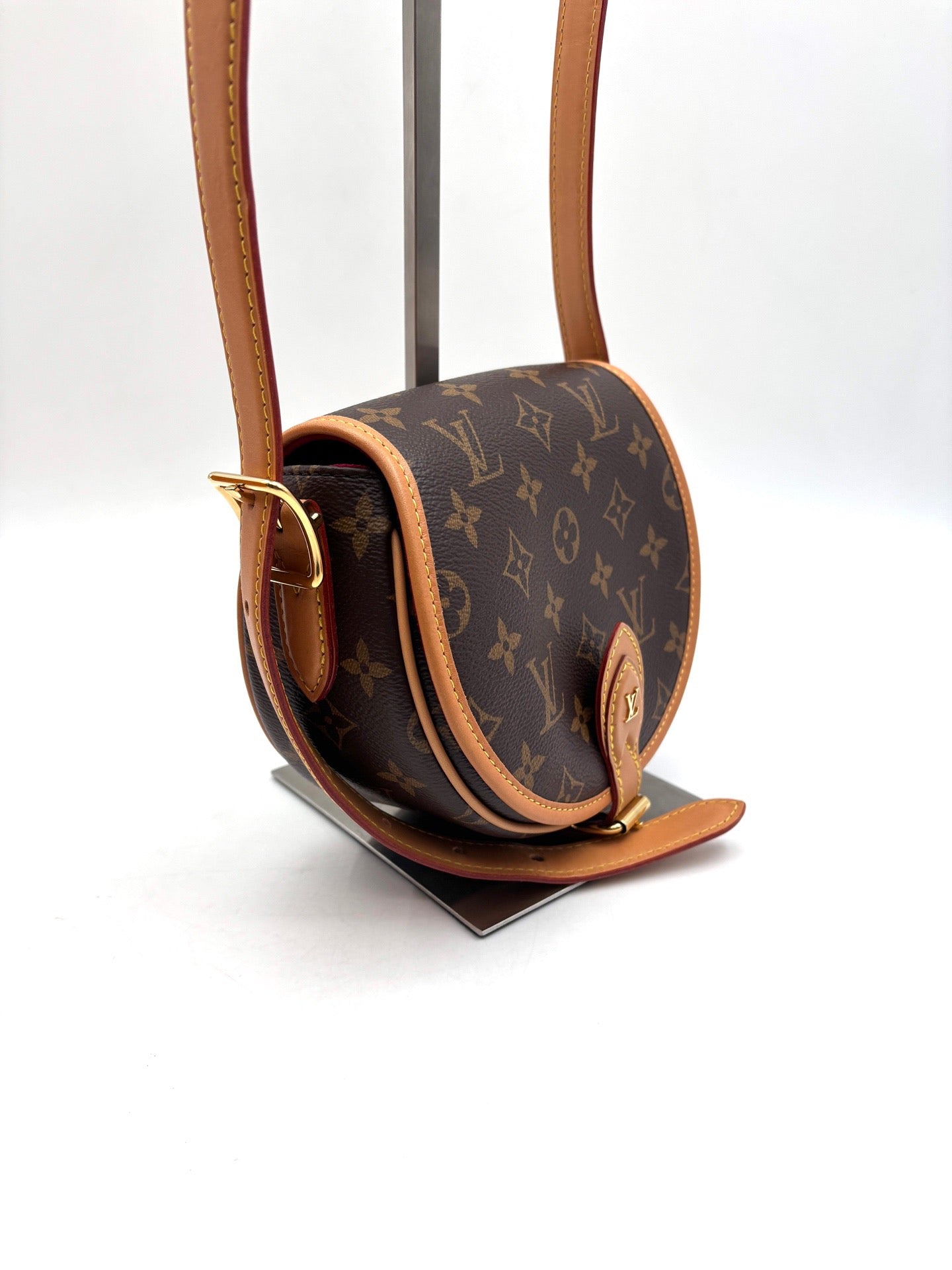 Louis Vuitton - Tambourin - Monogram coated canvas with Vachetta leather trim - Brown - (Mini)
