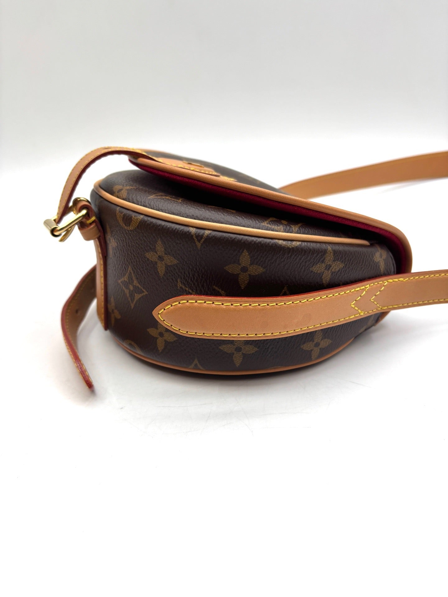 Louis Vuitton - Tambourin - Monogram coated canvas with Vachetta leather trim - Brown - (Mini)