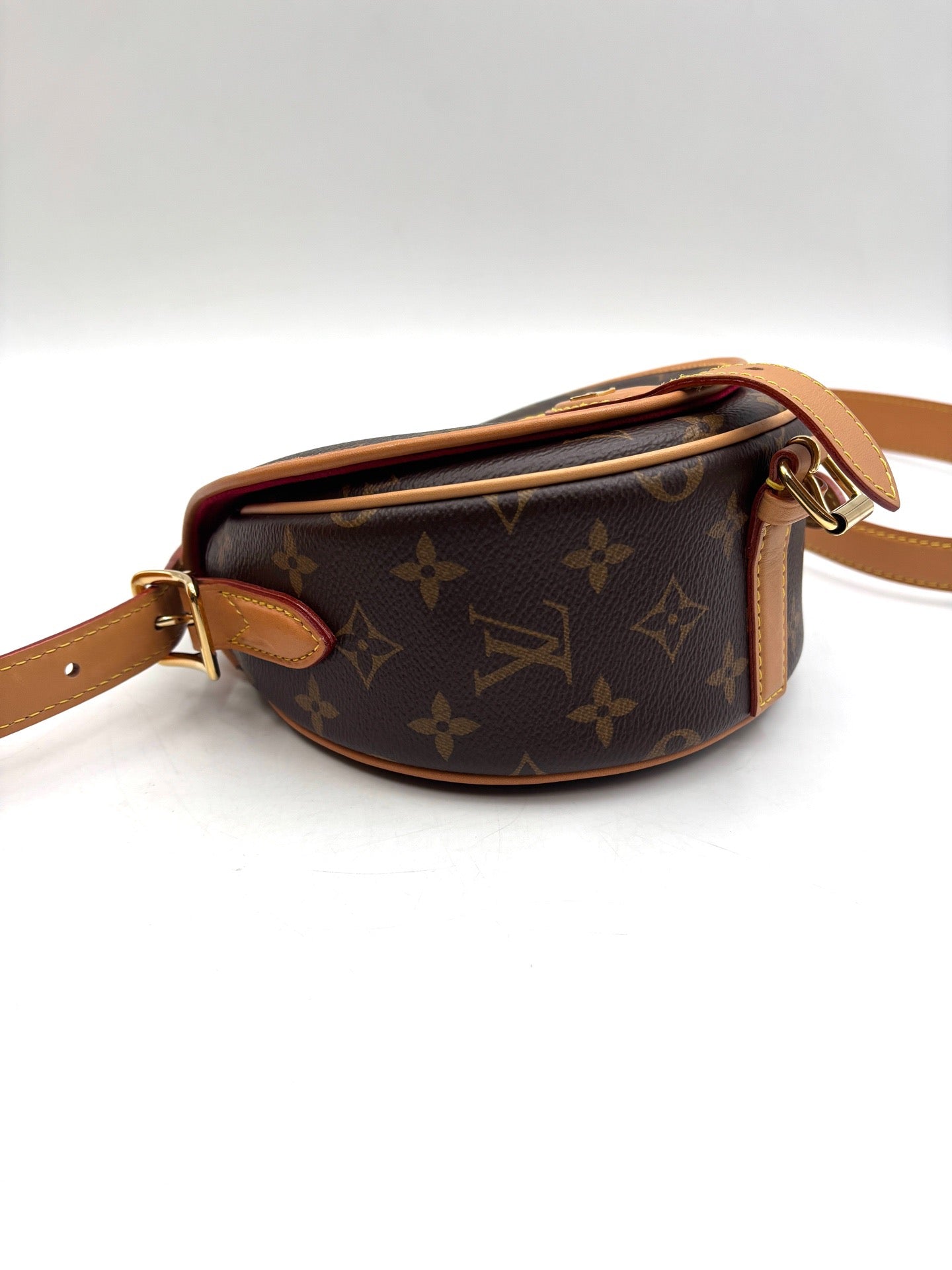 Louis Vuitton - Tambourin - Monogram coated canvas with Vachetta leather trim - Brown - (Mini)
