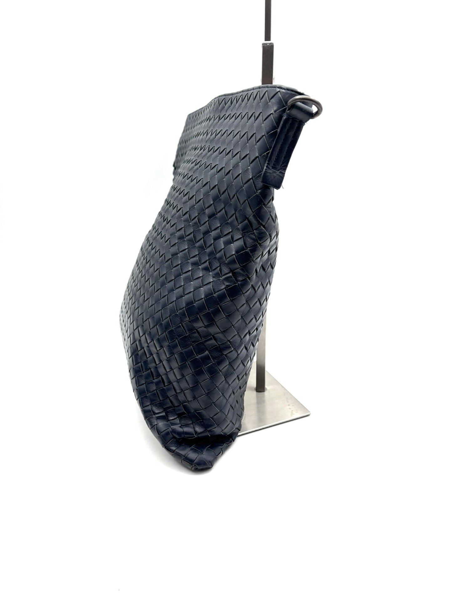 Bottega Veneta - Intrecciato Shoulder/Crossbody Bag - Leather - Navy - (medium)