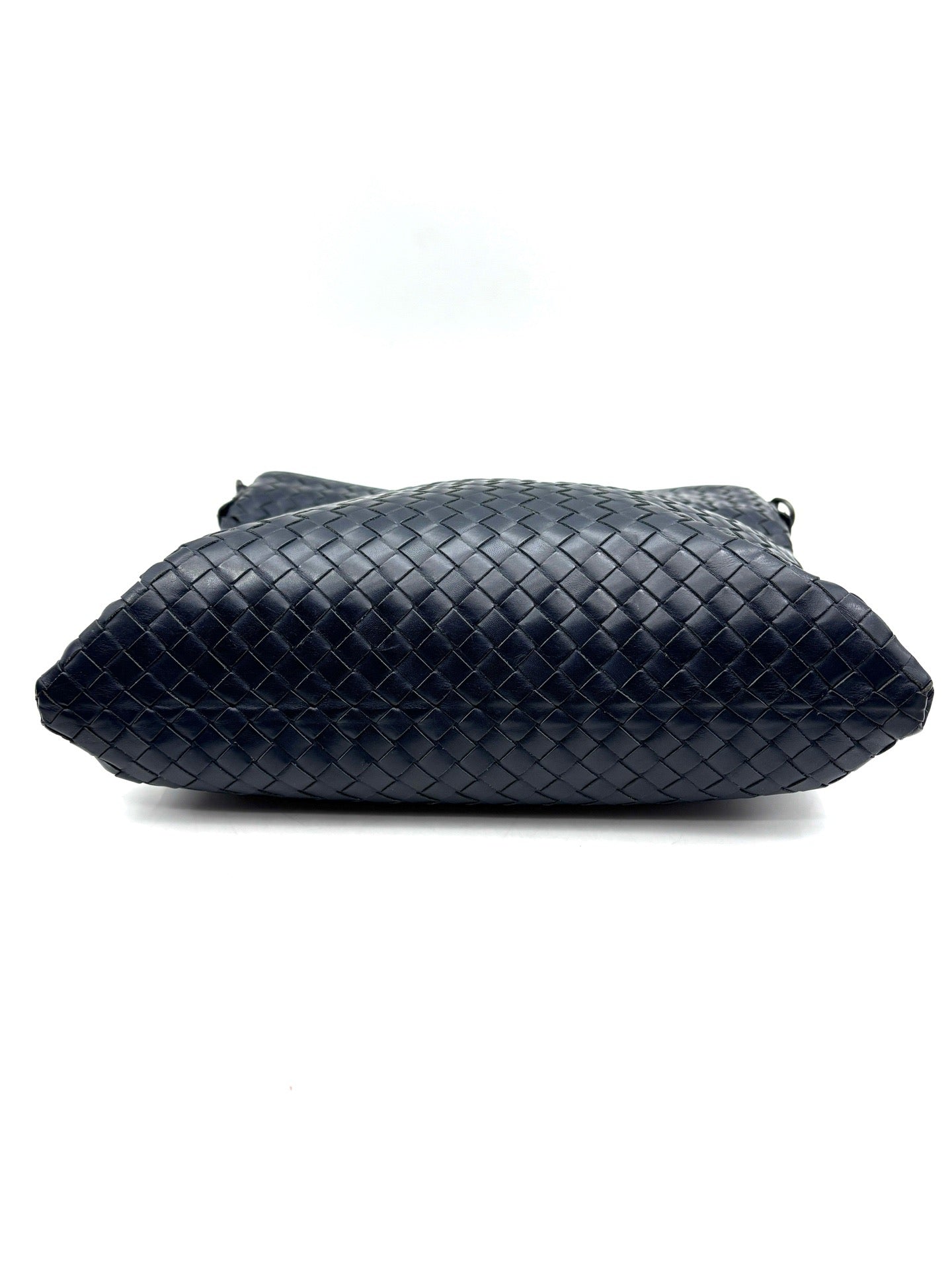 Bottega Veneta - Intrecciato Shoulder/Crossbody Bag - Leather - Navy - (medium)