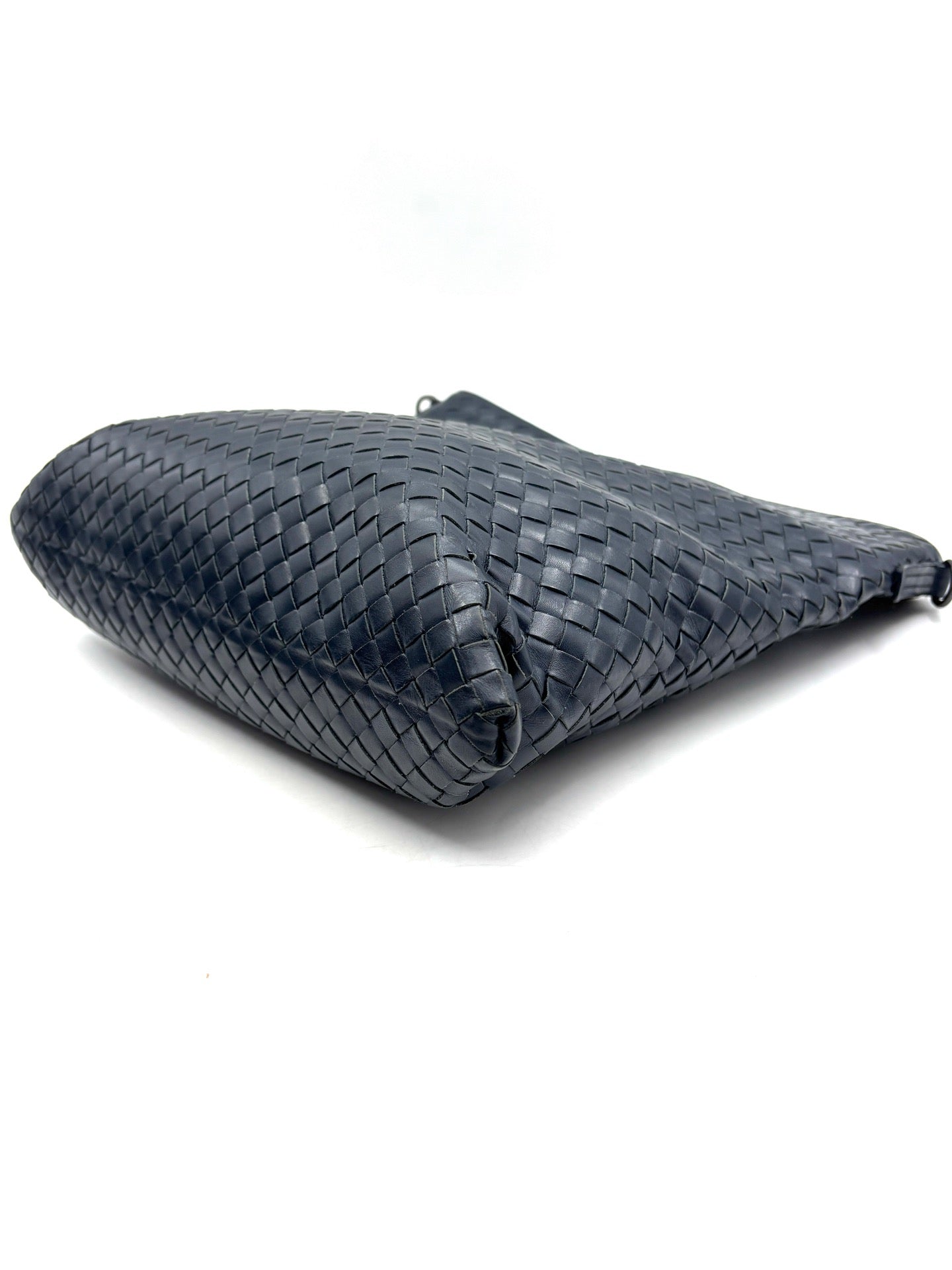 Bottega Veneta - Intrecciato Shoulder/Crossbody Bag - Leather - Navy - (medium)