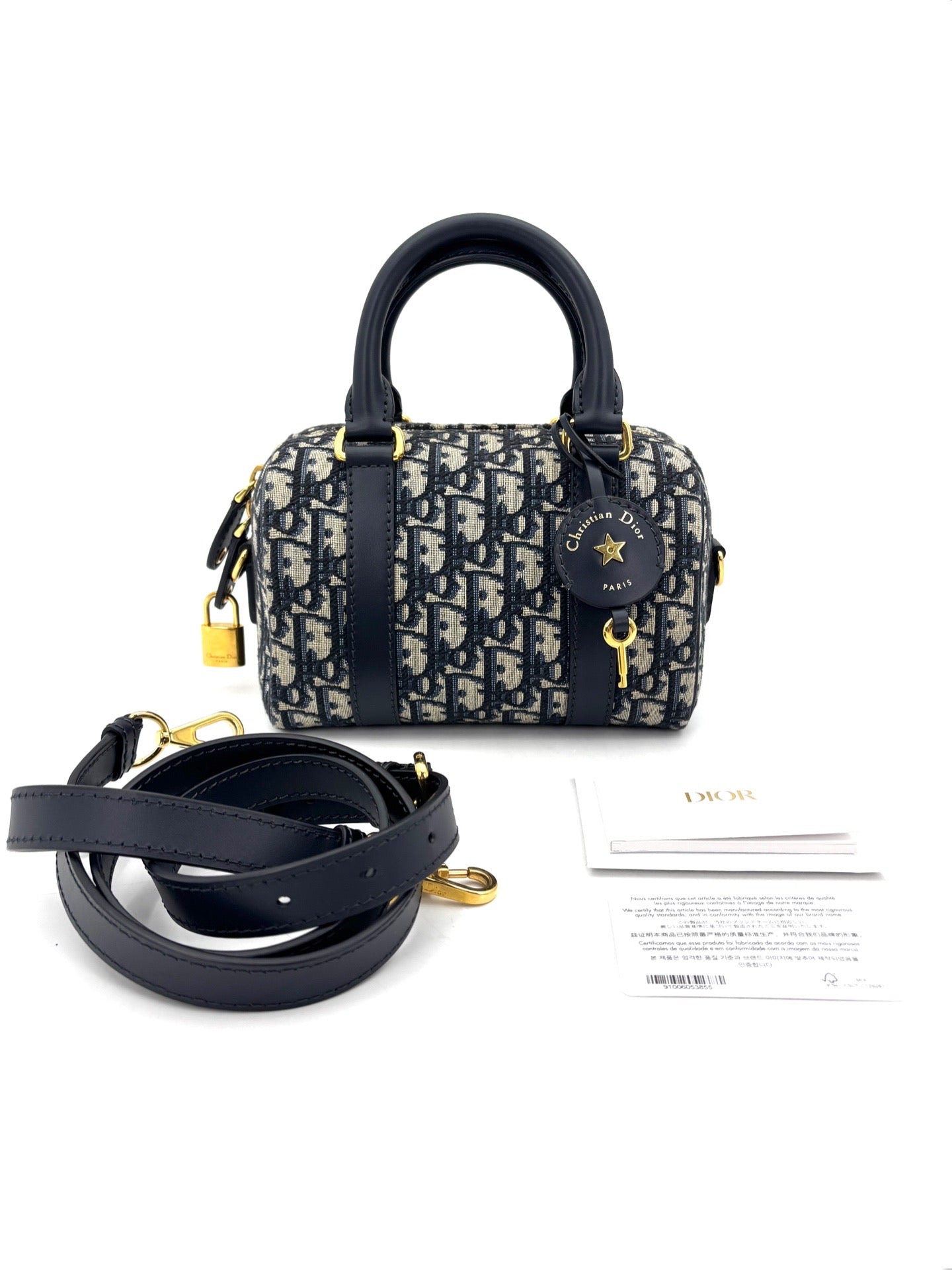 Dior - Groove 20 - Oblique jacquard canvas and calfskin leather - Blue - (mini)