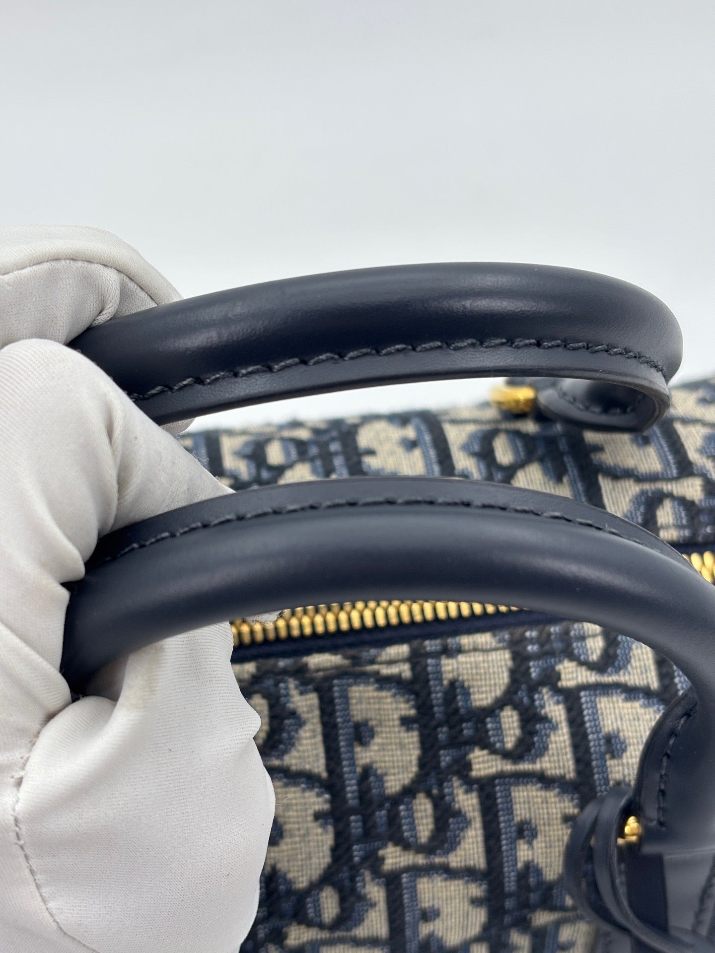 Dior - Groove 20 - Oblique jacquard canvas and calfskin leather - Blue - (mini)
