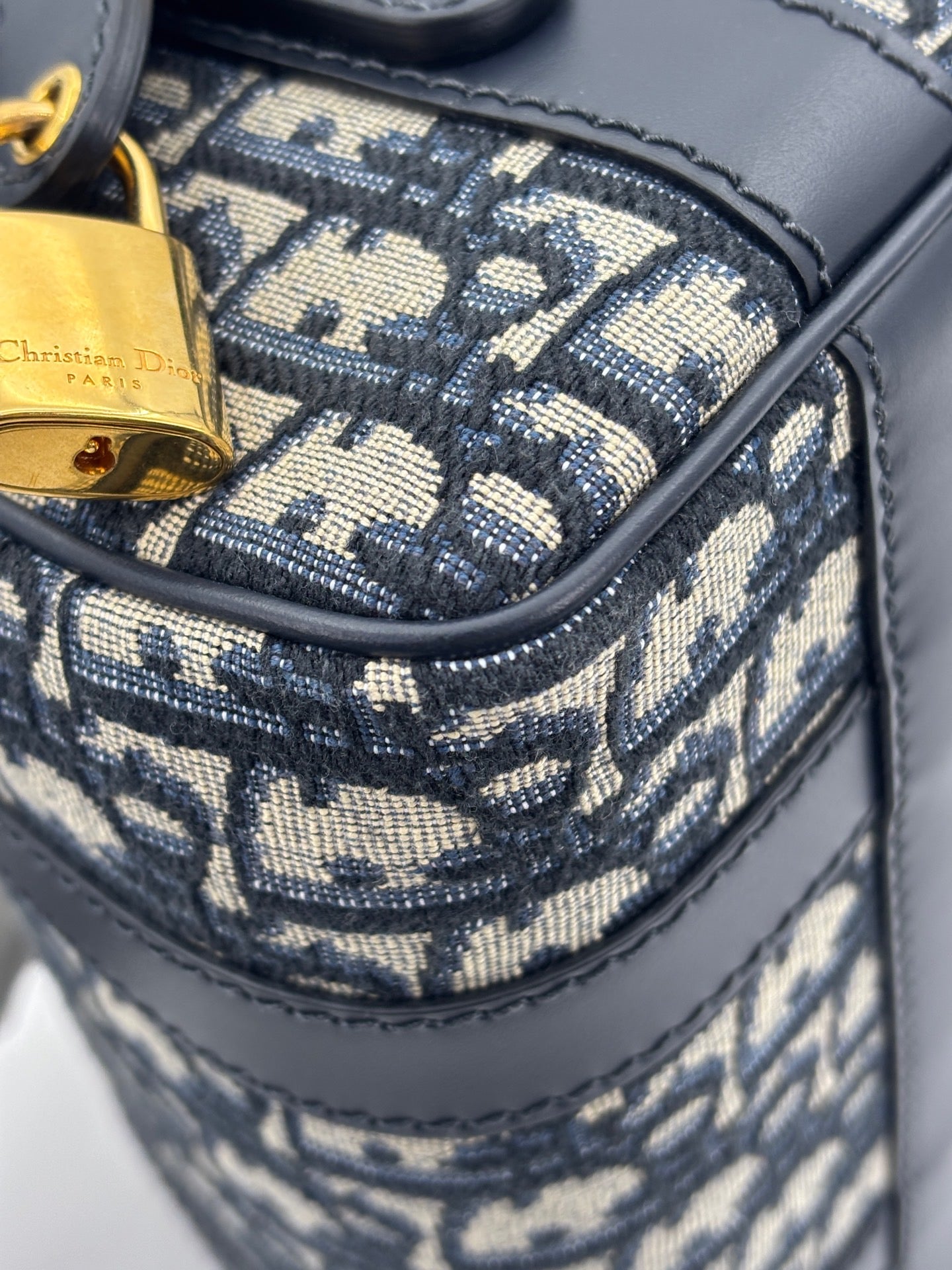 Dior - Groove 20 - Oblique jacquard canvas and calfskin leather - Blue - (mini)