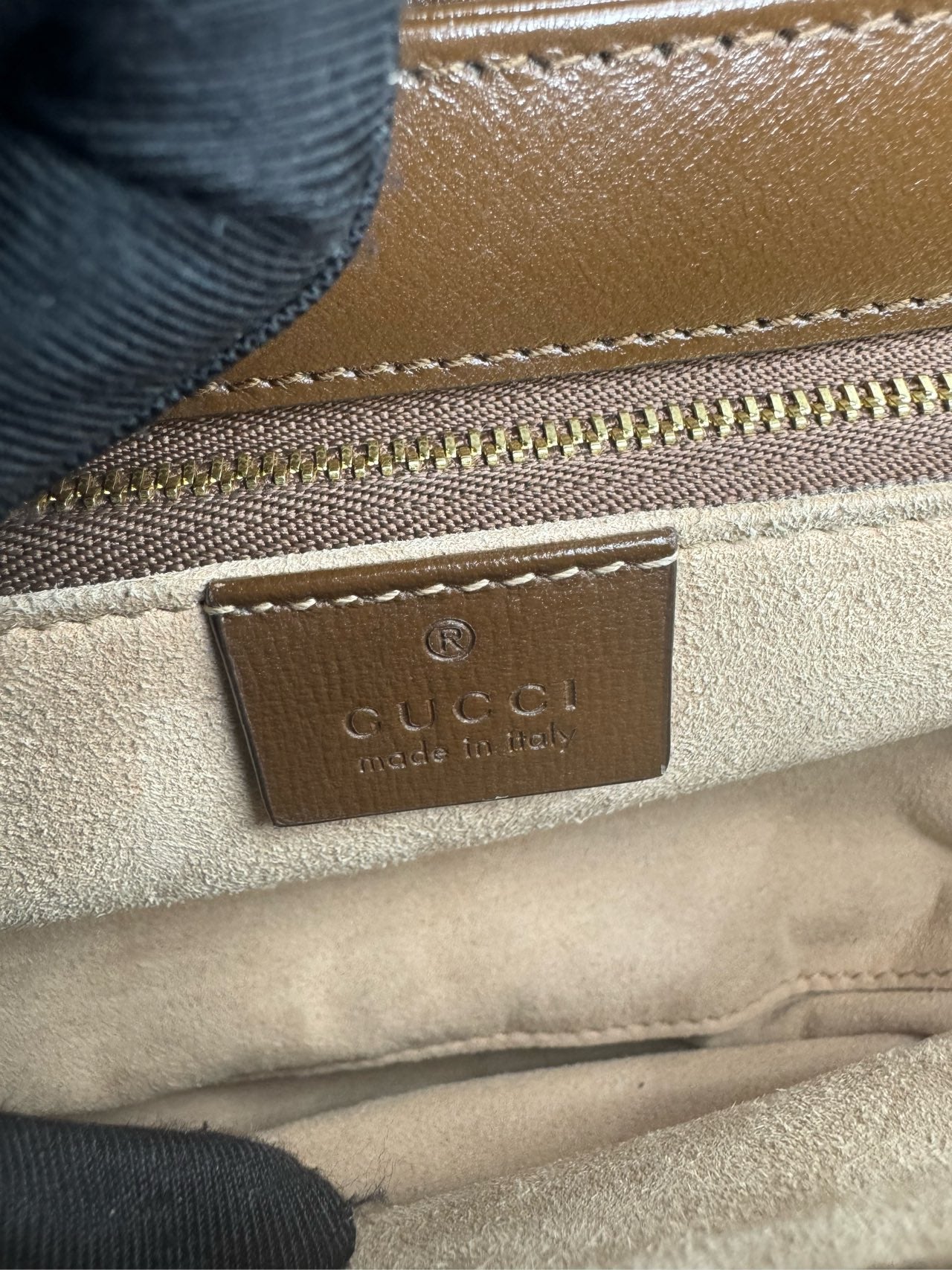Gucci - Horsebit 1955 - GG Supreme canvas and leather - Beige and Brown - (small)