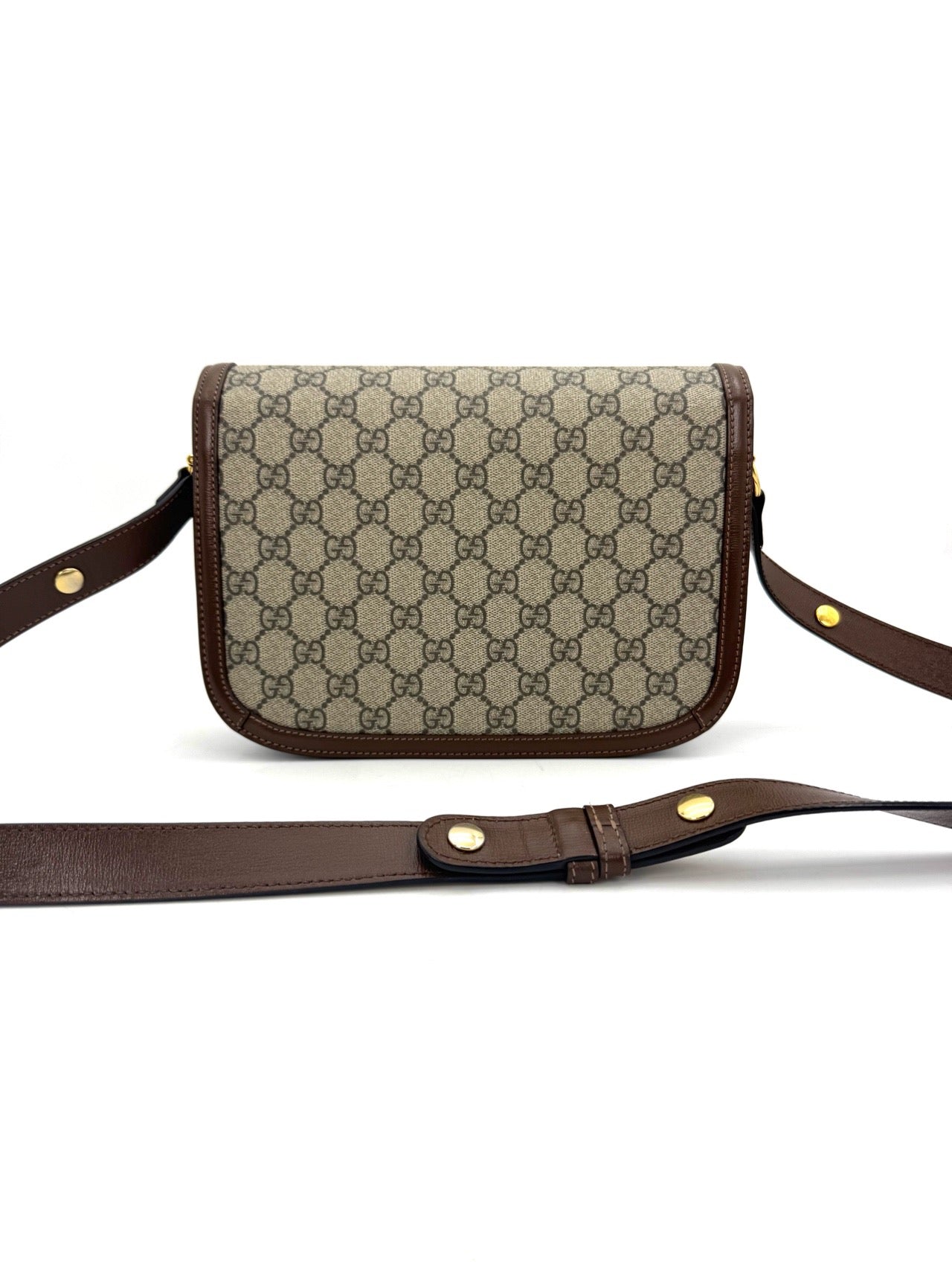 Gucci - Horsebit 1955 - GG Supreme canvas and leather - Beige and Brown - (small)