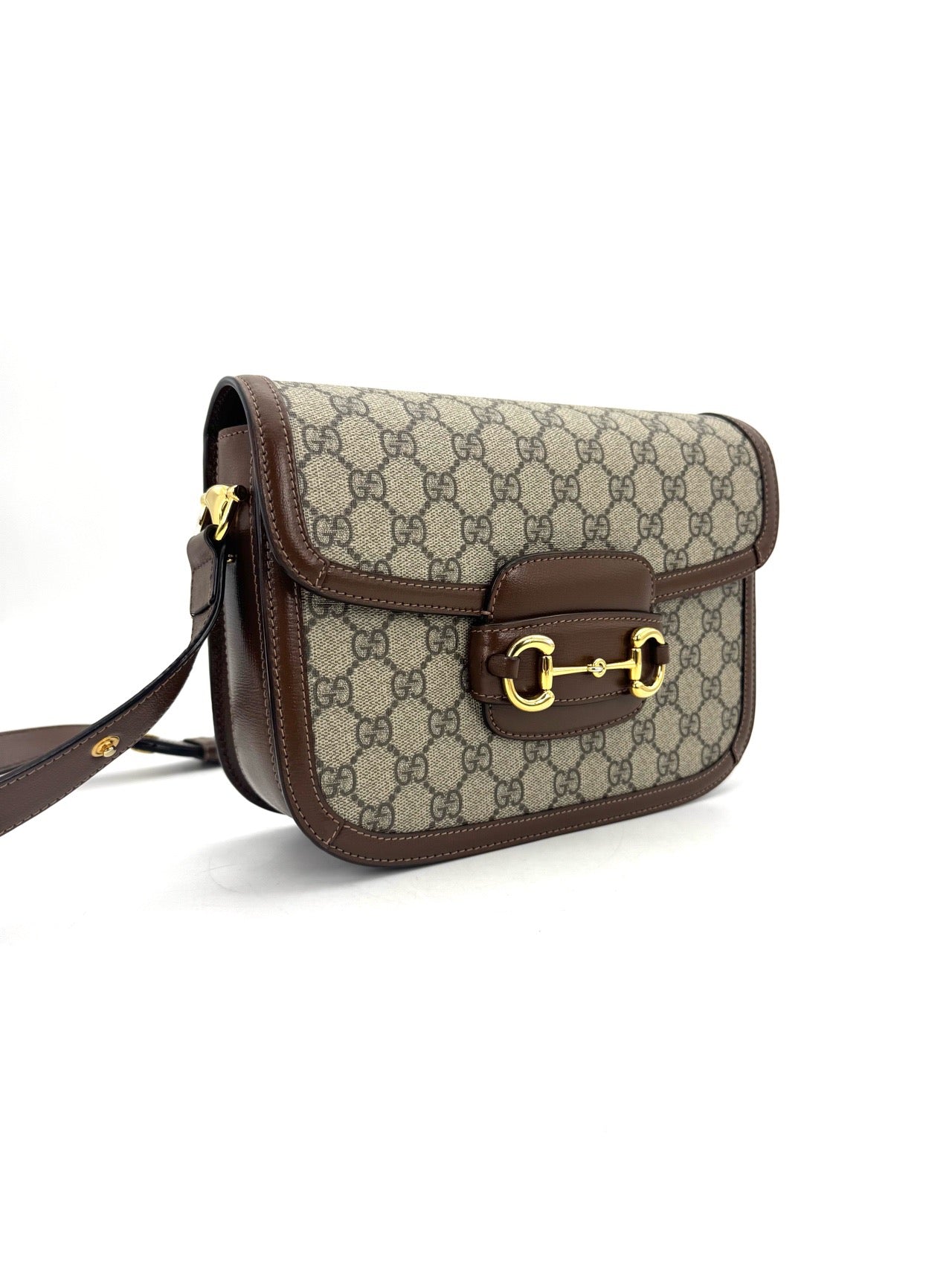 Gucci - Horsebit 1955 - GG Supreme canvas and leather - Beige and Brown - (small)
