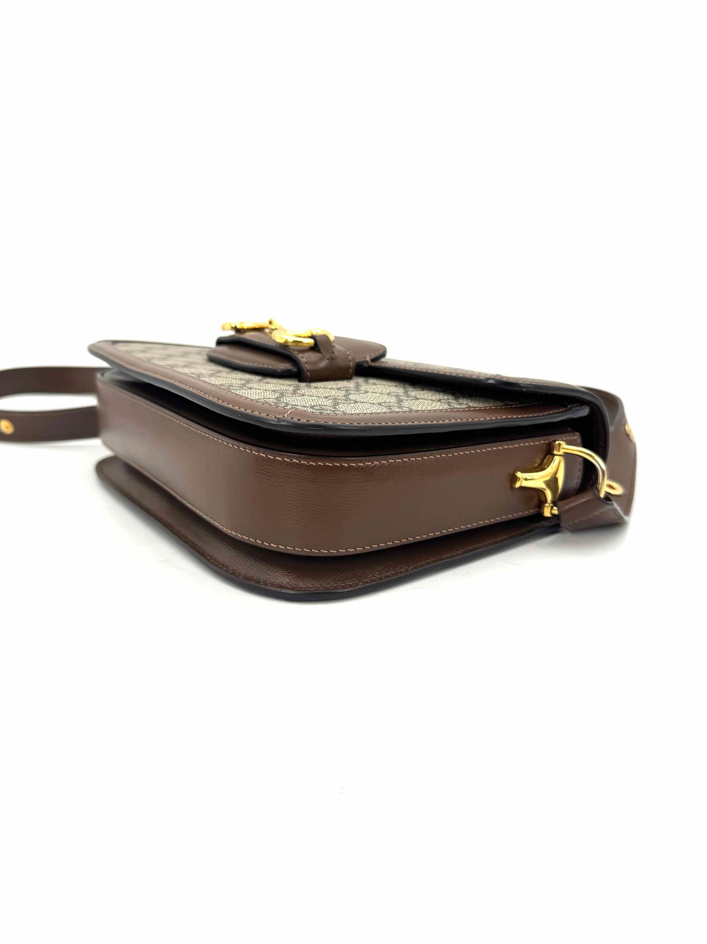 Gucci - Horsebit 1955 - GG Supreme canvas and leather - Beige and Brown - (small)