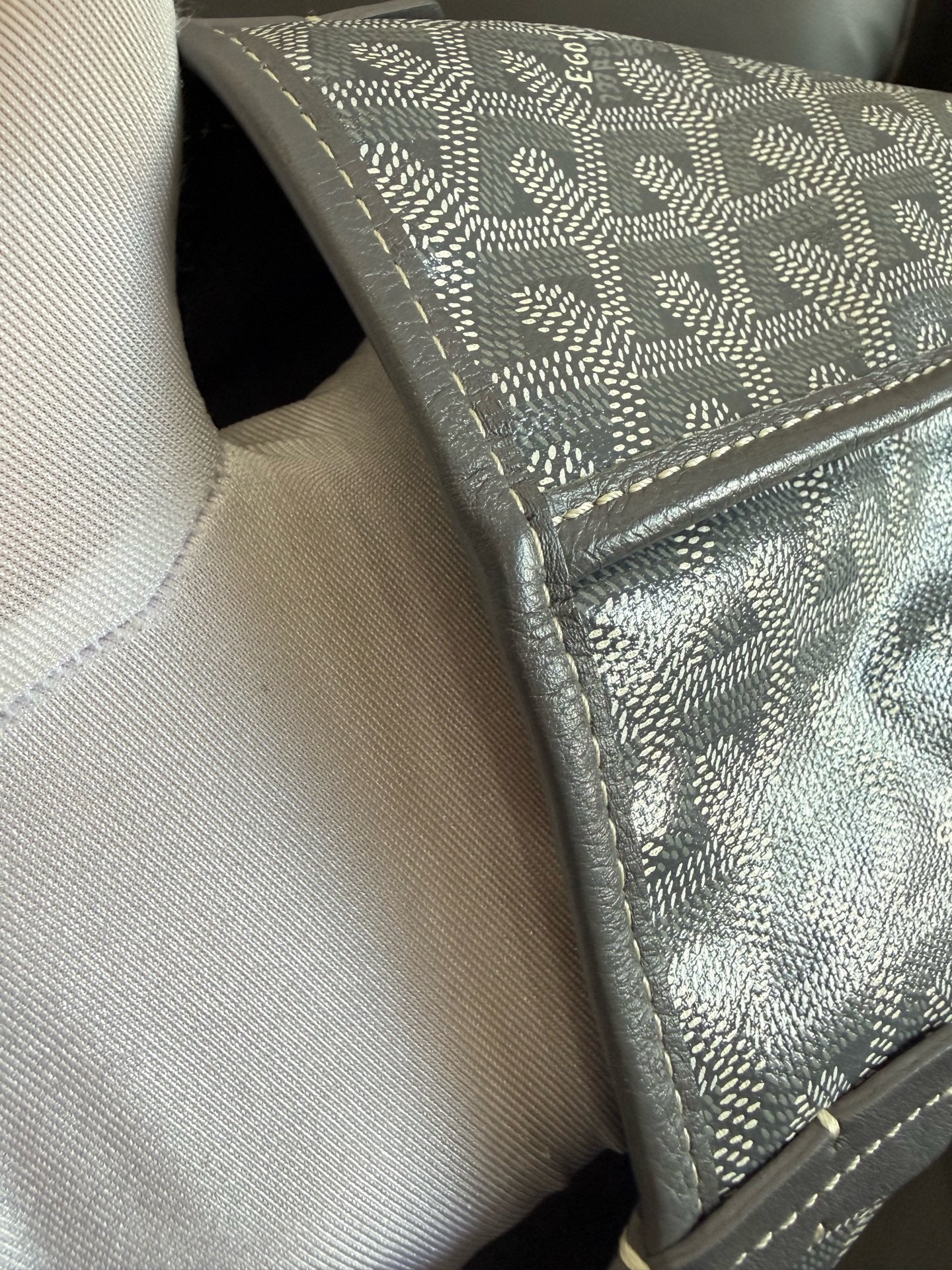 Goyard - Anjou Reversible Tote Mini - Goyardine canvas and leather - Grey - (mini)