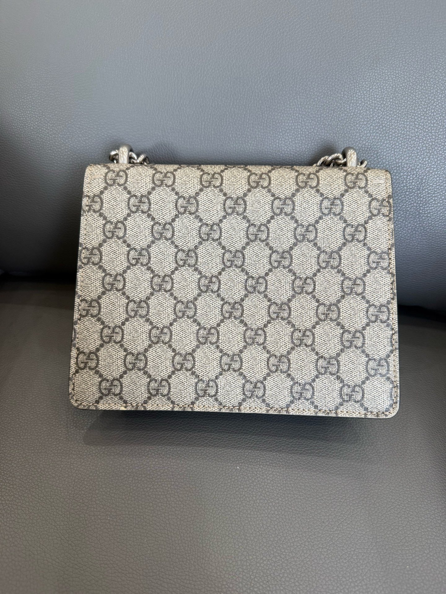 Gucci - Dionysus Mini - GG Supreme canvas with suede trim and lining - Beige and Ebony with Black suede - (mini)