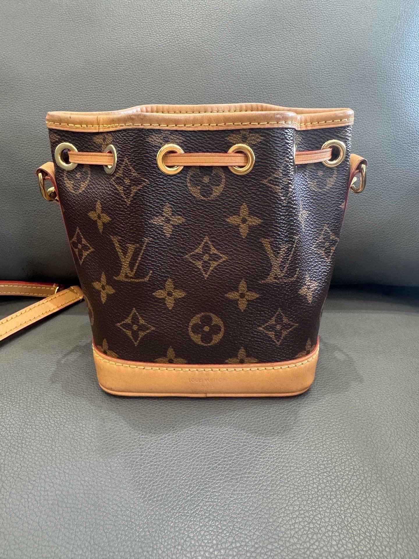 Louis Vuitton - Nano Noé - Monogram coated canvas with Vachetta leather trim - Brown - (mini)