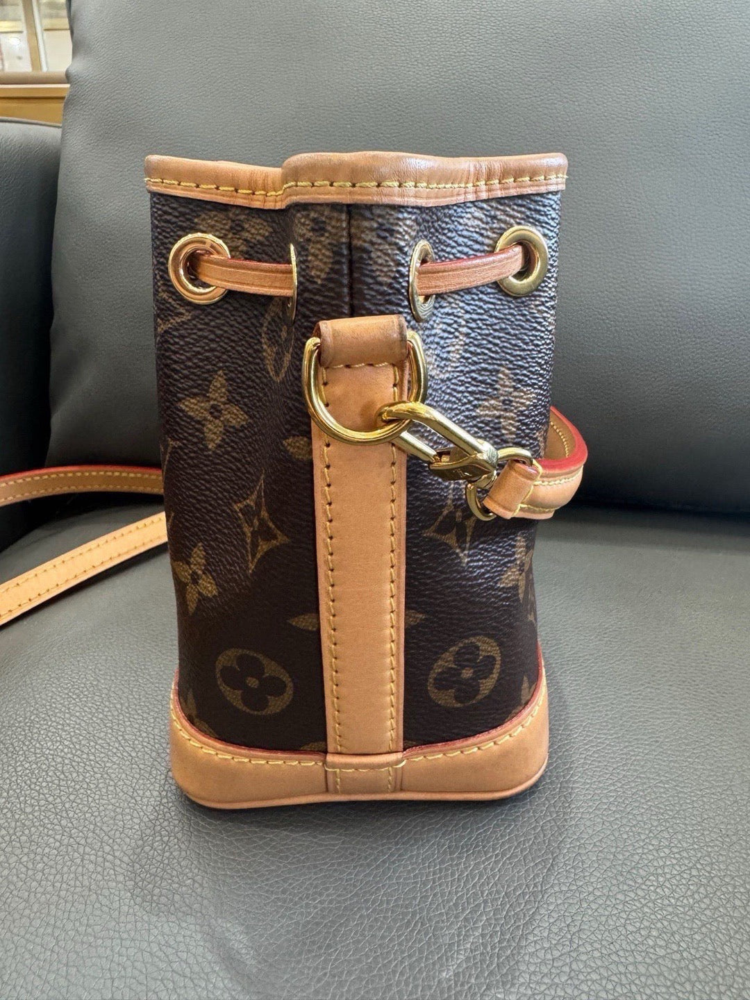 Louis Vuitton - Nano Noé - Monogram coated canvas with Vachetta leather trim - Brown - (mini)
