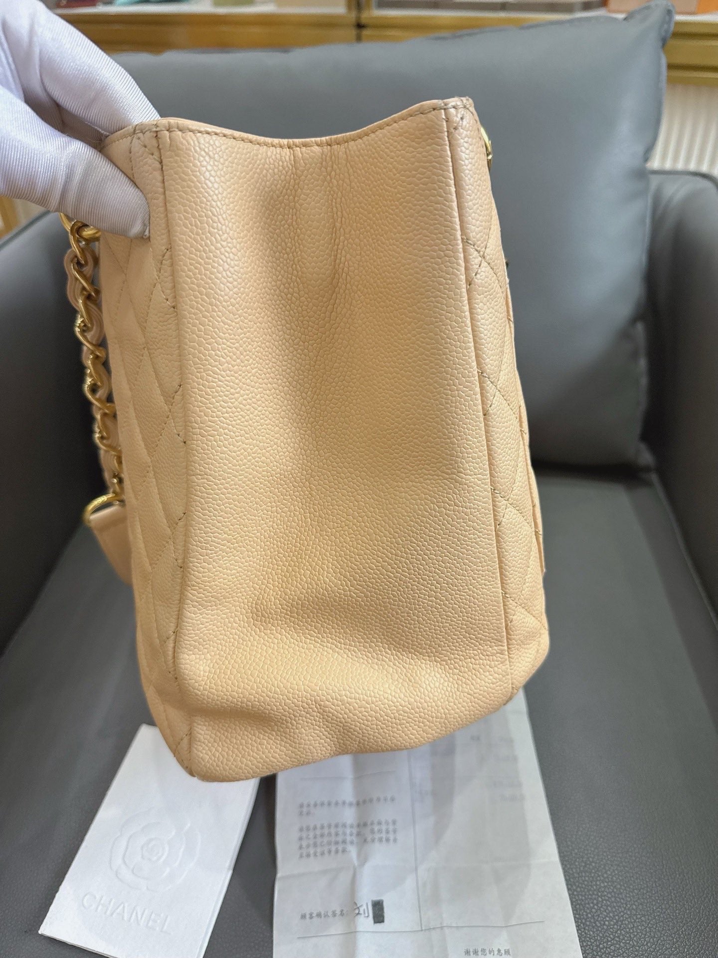 Chanel - Grand Shopping Tote (GST) - Caviar leather - Beige - (Large)