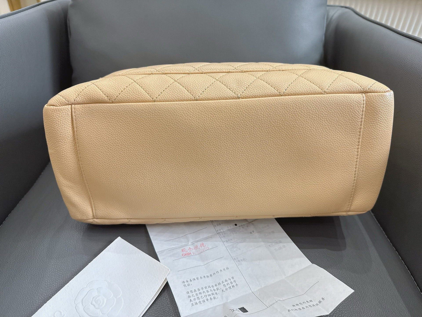 Chanel - Grand Shopping Tote (GST) - Caviar leather - Beige - (Large)
