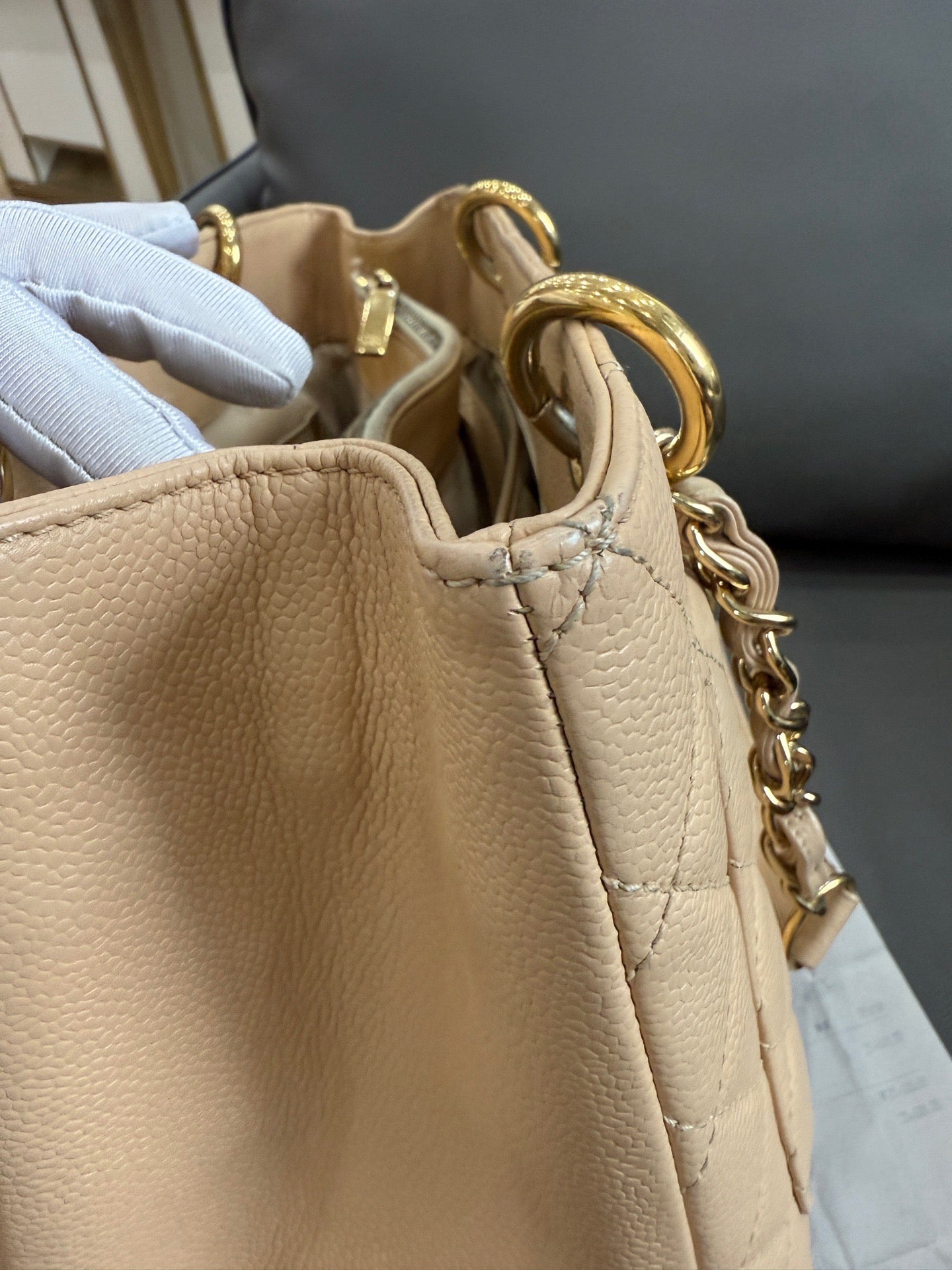 Chanel - Grand Shopping Tote (GST) - Caviar leather - Beige - (Large)