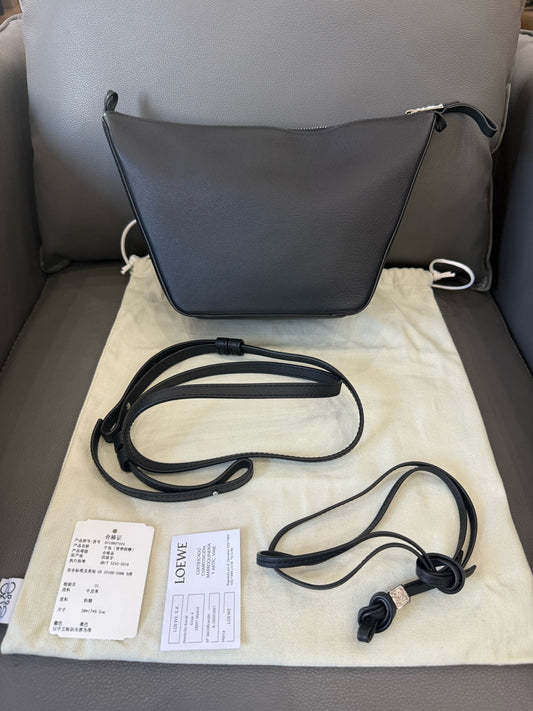 Loewe - Hammock Hobo - Grained leather - Black - (small)
