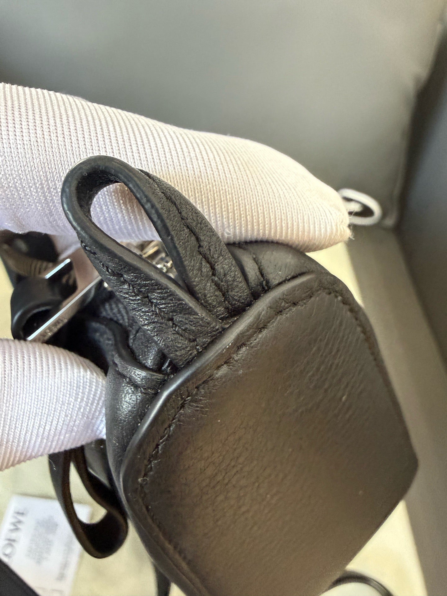 Loewe - Hammock Hobo - Grained leather - Black - (small)