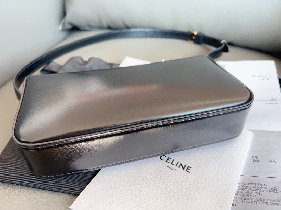 Celine - Triomphe Bag - Leather - Black - (mini)