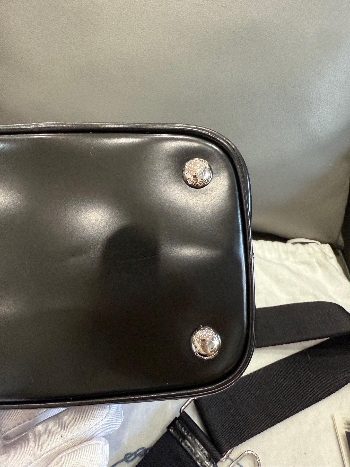 Prada - Panier Bucket Bag - Patent leather - Black - (Small)