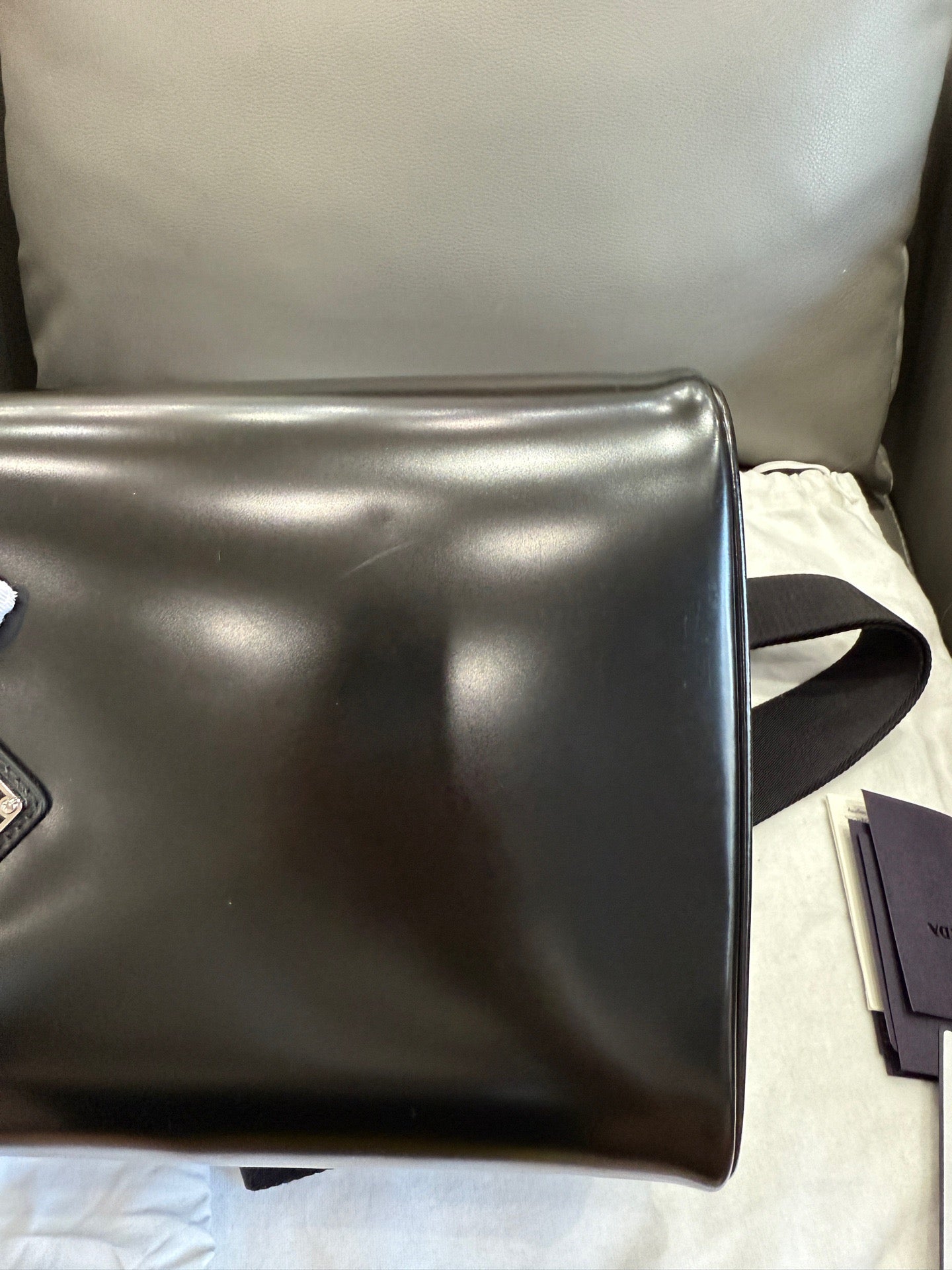 Prada - Panier Bucket Bag - Patent leather - Black - (Small)