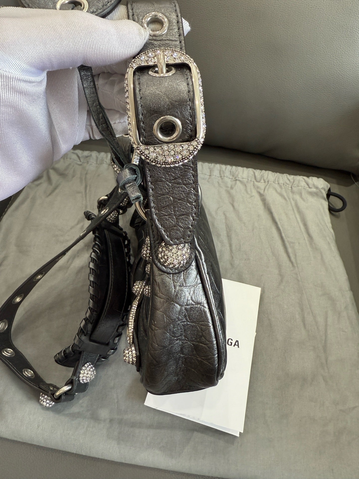 Balenciaga - Le Cagole - Leather - Metallic Grey - (mini)
