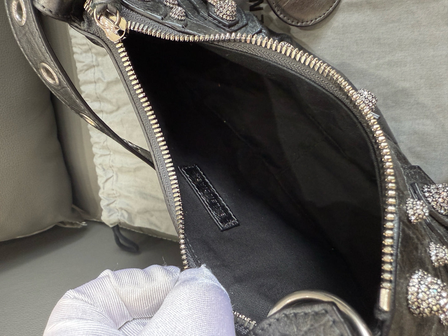 Balenciaga - Le Cagole - Leather - Metallic Grey - (mini)