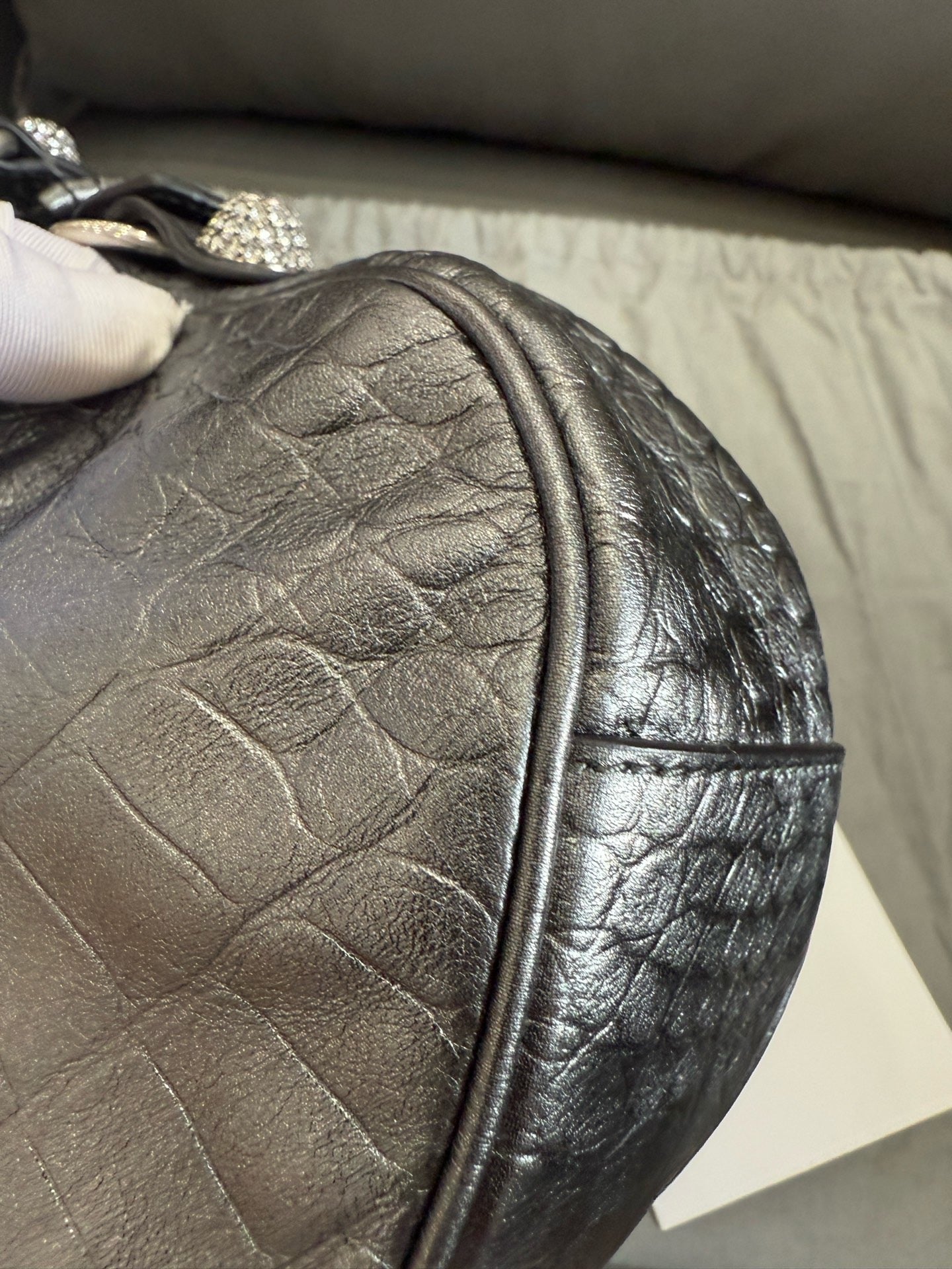 Balenciaga - Le Cagole - Leather - Metallic Grey - (mini)
