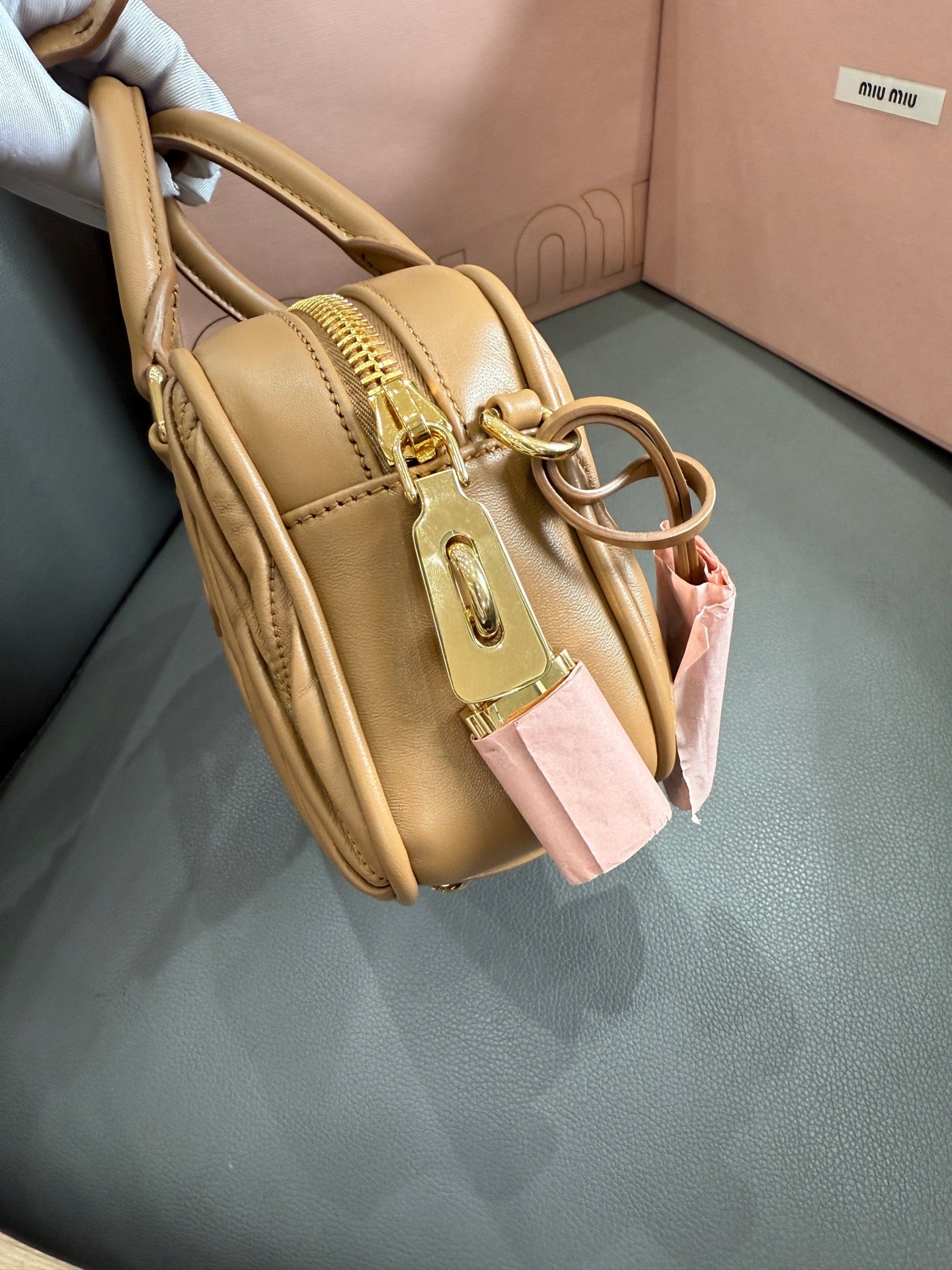 Miu Miu - ARCADIE - Nappa leather - Caramel - (mini)