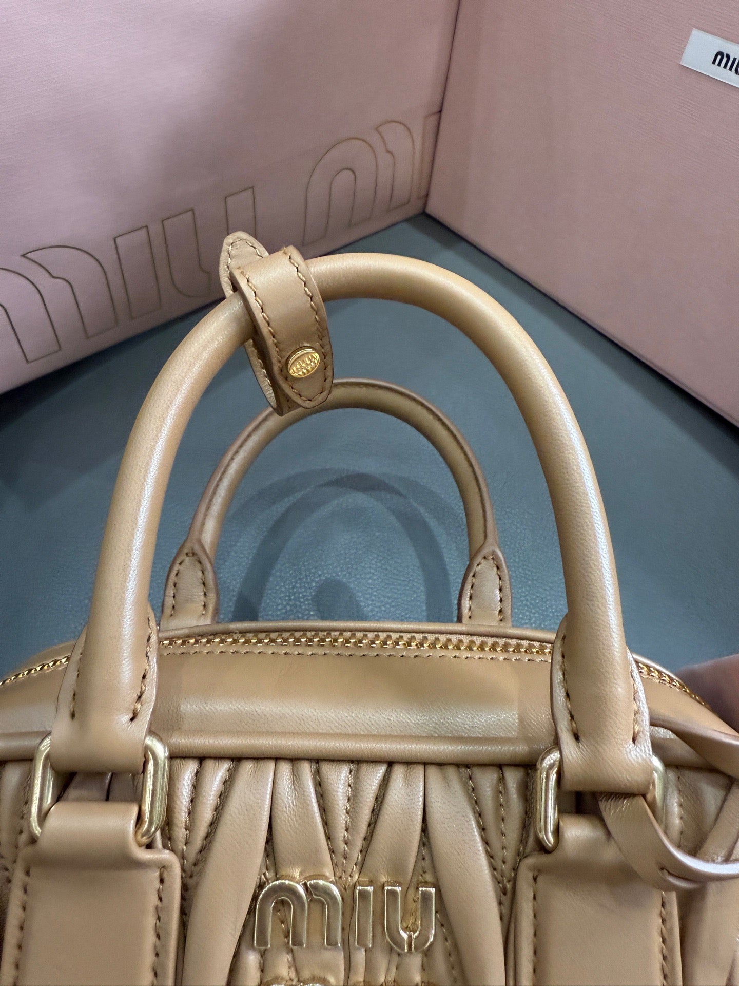 Miu Miu - ARCADIE - Nappa leather - Caramel - (mini)