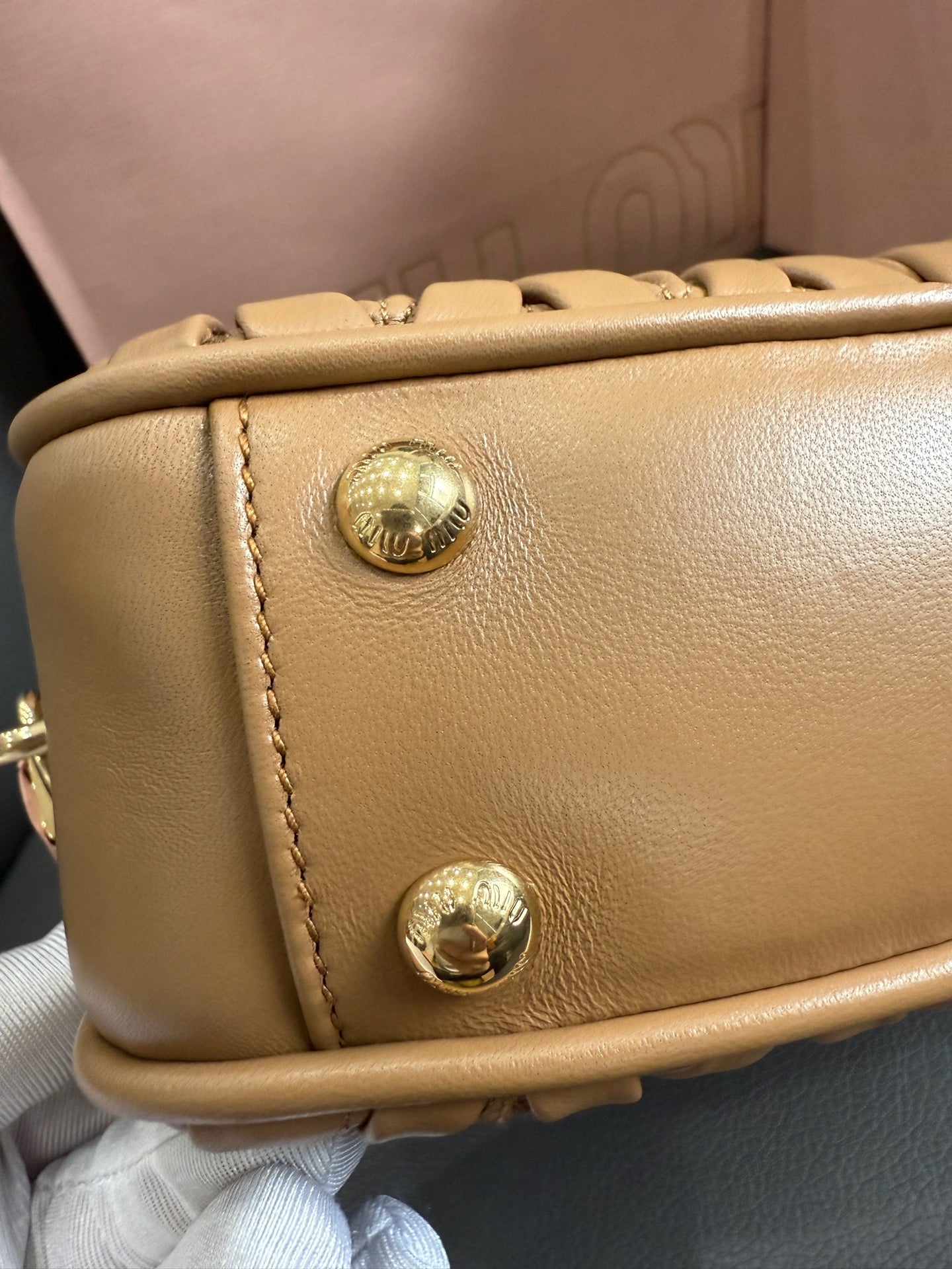 Miu Miu - ARCADIE - Nappa leather - Caramel - (mini)