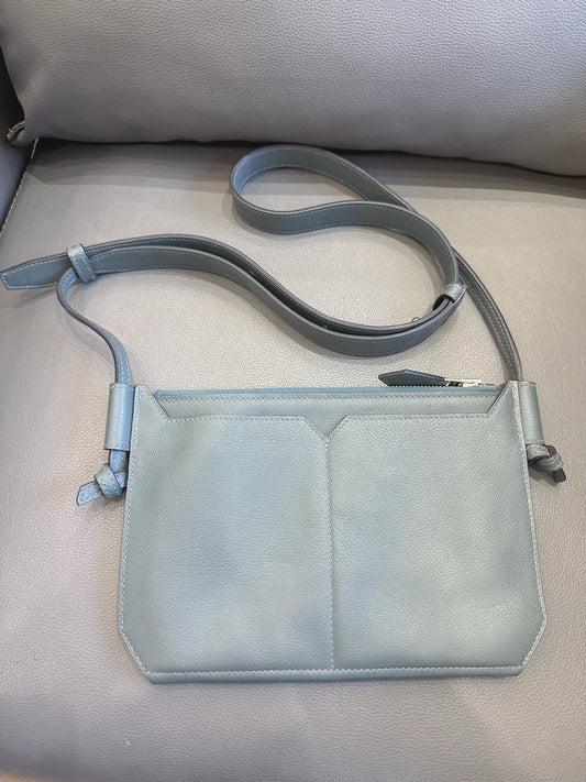 Hermès - Ultrapla - Grained leather - Hurricane Blue with Silver-Tone Hardware - (Small)