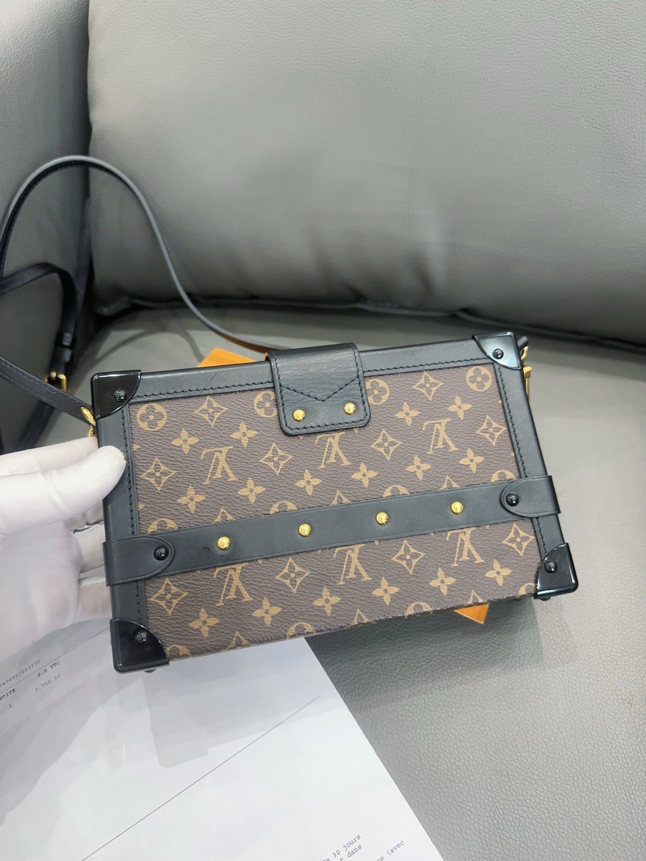 Louis Vuitton - Petite Malle - Monogram Canvas with leather trim - Brown - (mini)