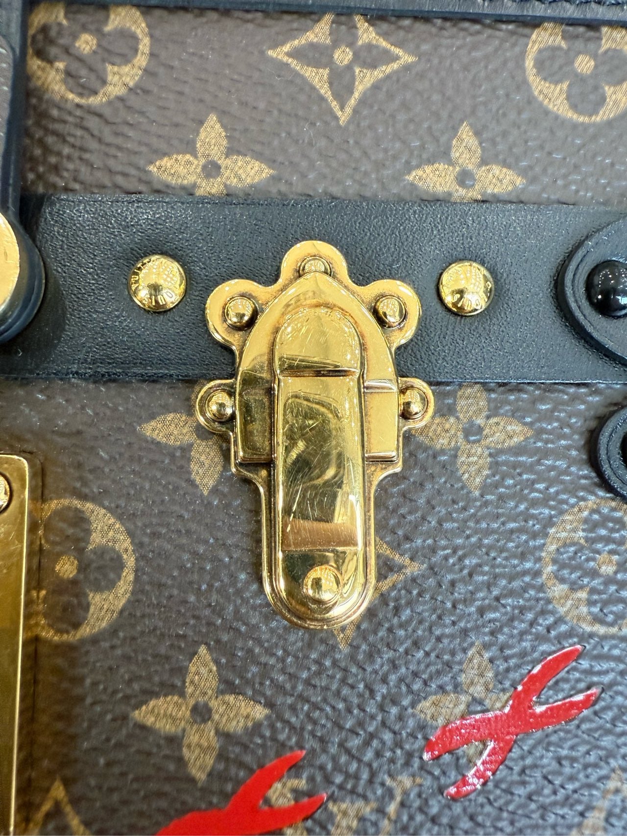 Louis Vuitton - Petite Malle - Monogram Canvas with leather trim - Brown - (mini)