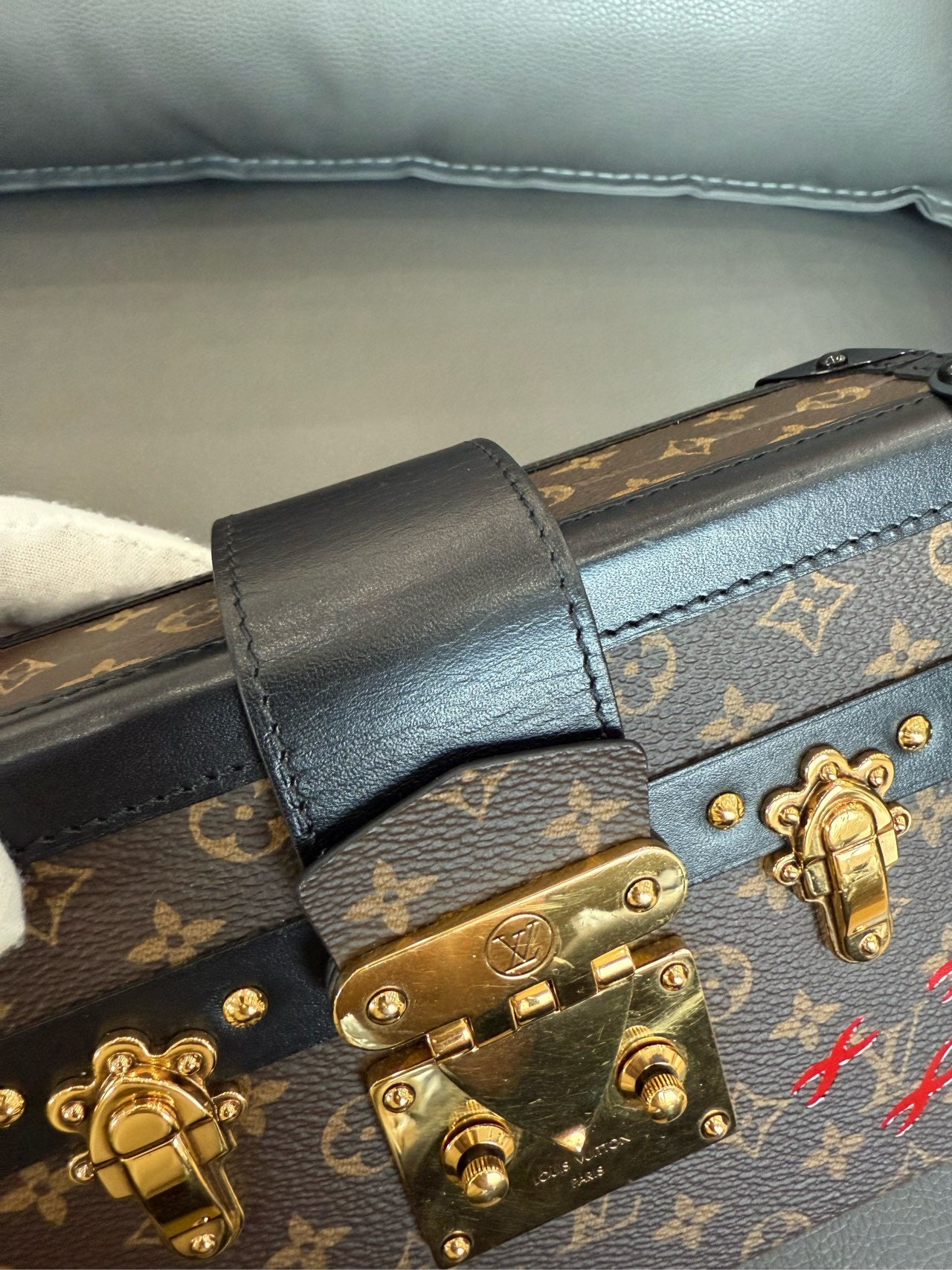 Louis Vuitton - Petite Malle - Monogram Canvas with leather trim - Brown - (mini)