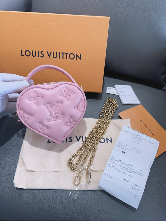 Louis Vuitton - Pochette Heart - Leather - Pink - (mini)