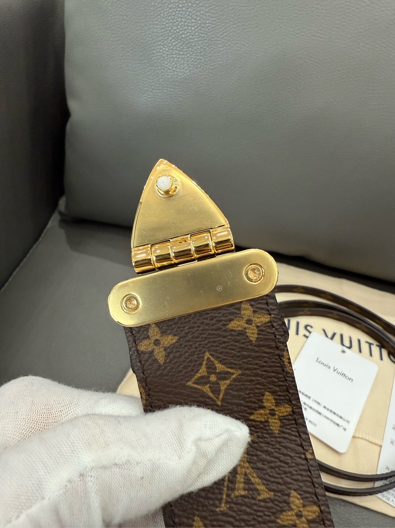 Louis Vuitton - Petite Malle - Monogram coated canvas and calfskin leather - Brown - (mini)