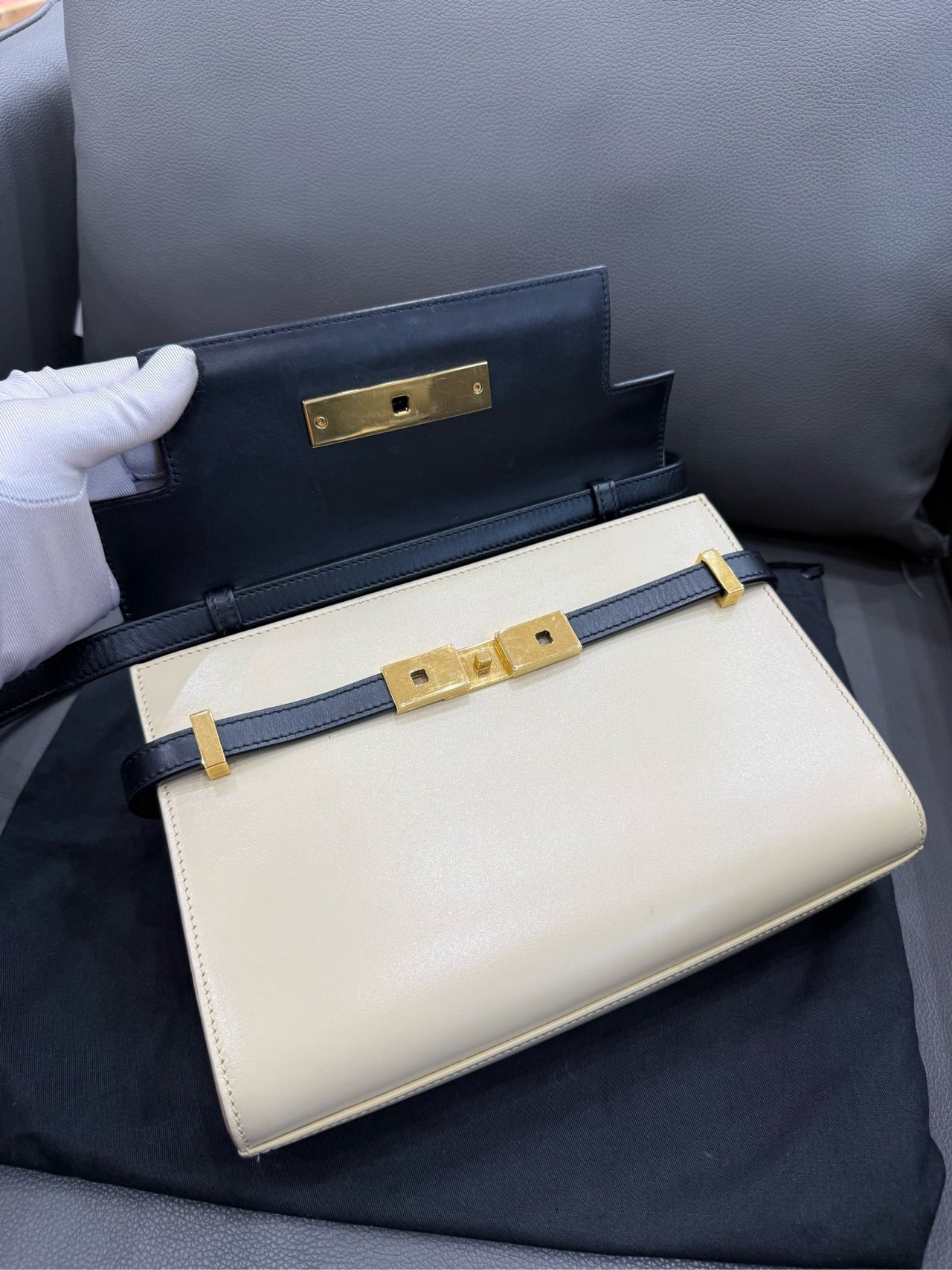 Saint Laurent - Manhattan Small - Leather - Multicolour - (Small)
