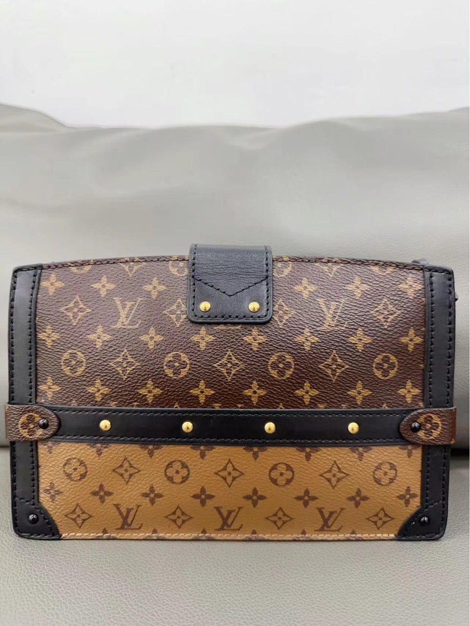 Louis Vuitton - Trunk Clutch - Monogram coated canvas with leather trim - Brown - (mini)