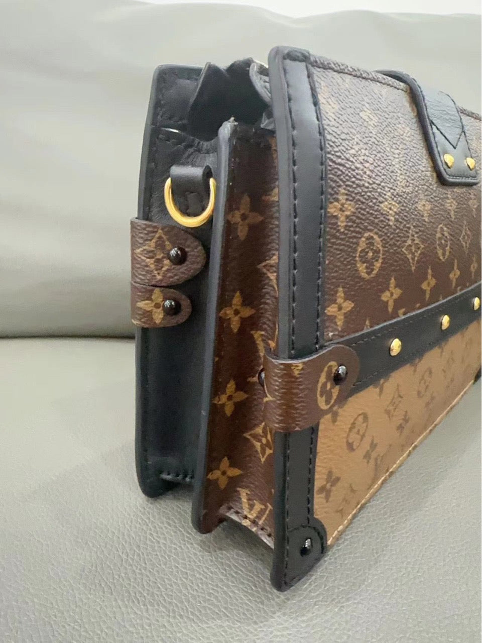 Louis Vuitton - Trunk Clutch - Monogram coated canvas with leather trim - Brown - (mini)