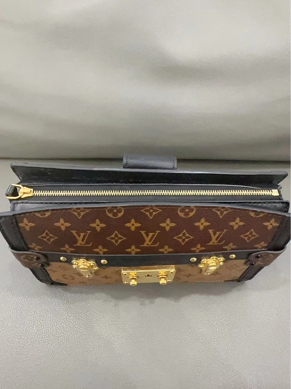 Louis Vuitton - Trunk Clutch - Monogram coated canvas with leather trim - Brown - (mini)
