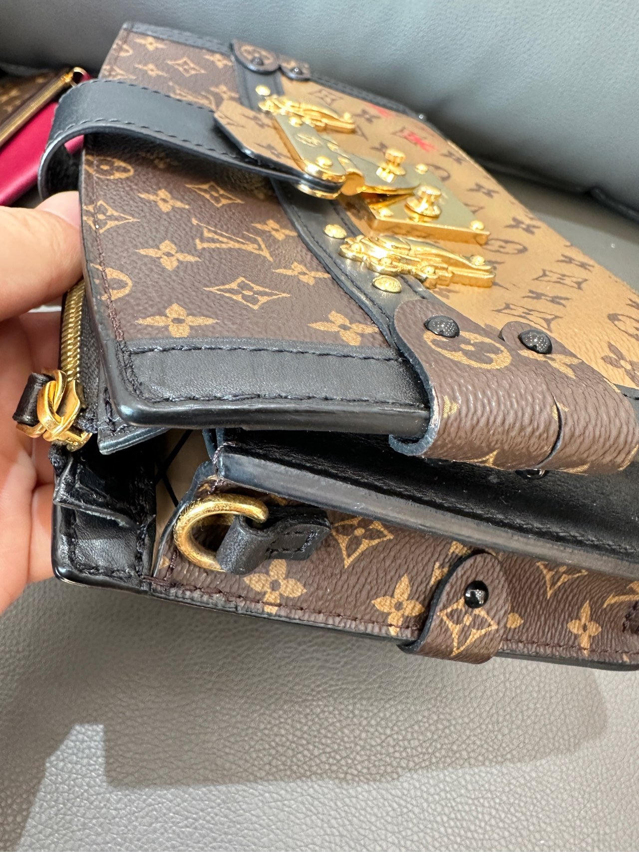 Louis Vuitton - Trunk Clutch - Monogram coated canvas with leather trim - Brown - (mini)