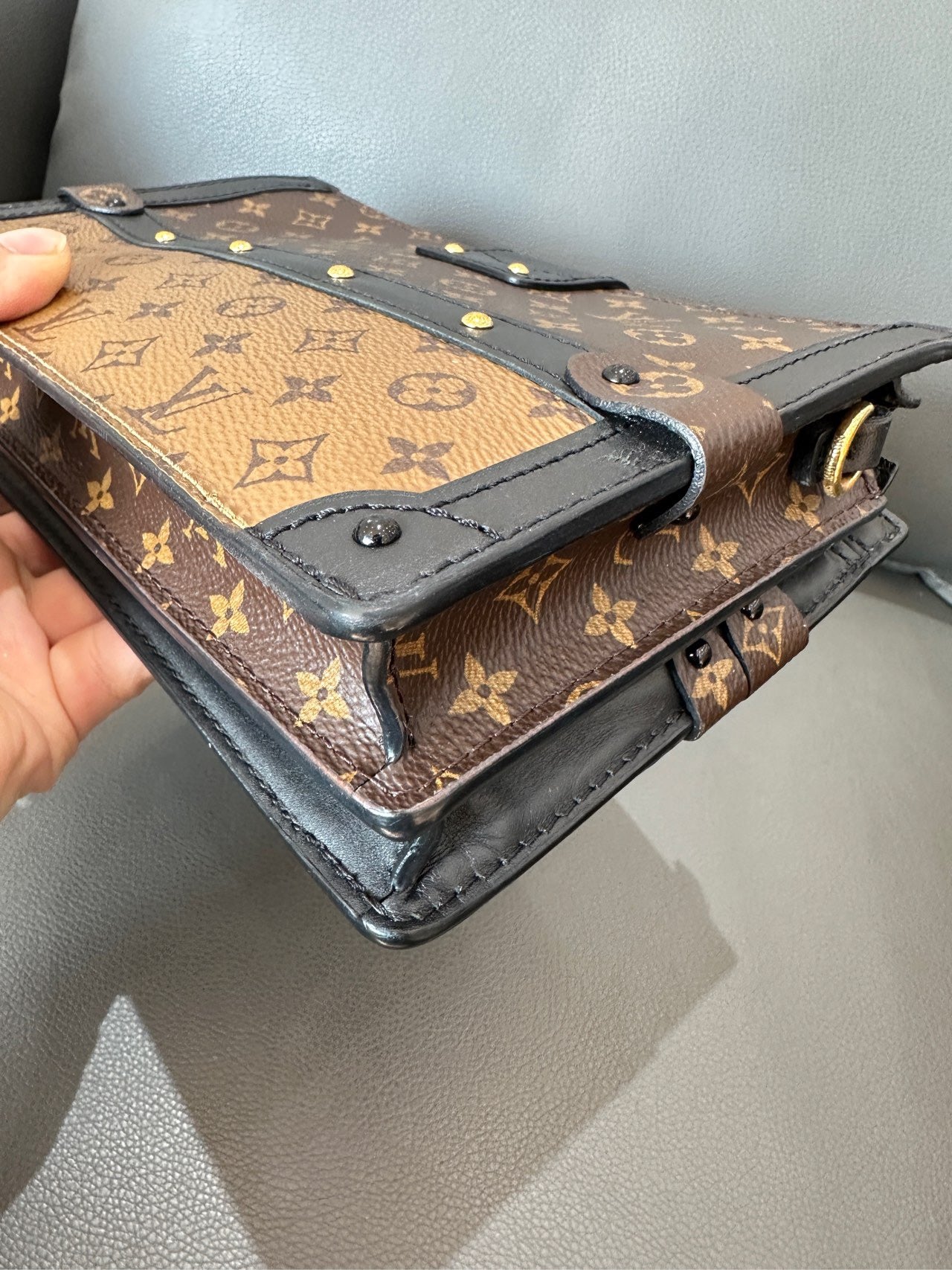 Louis Vuitton - Trunk Clutch - Monogram coated canvas with leather trim - Brown - (mini)