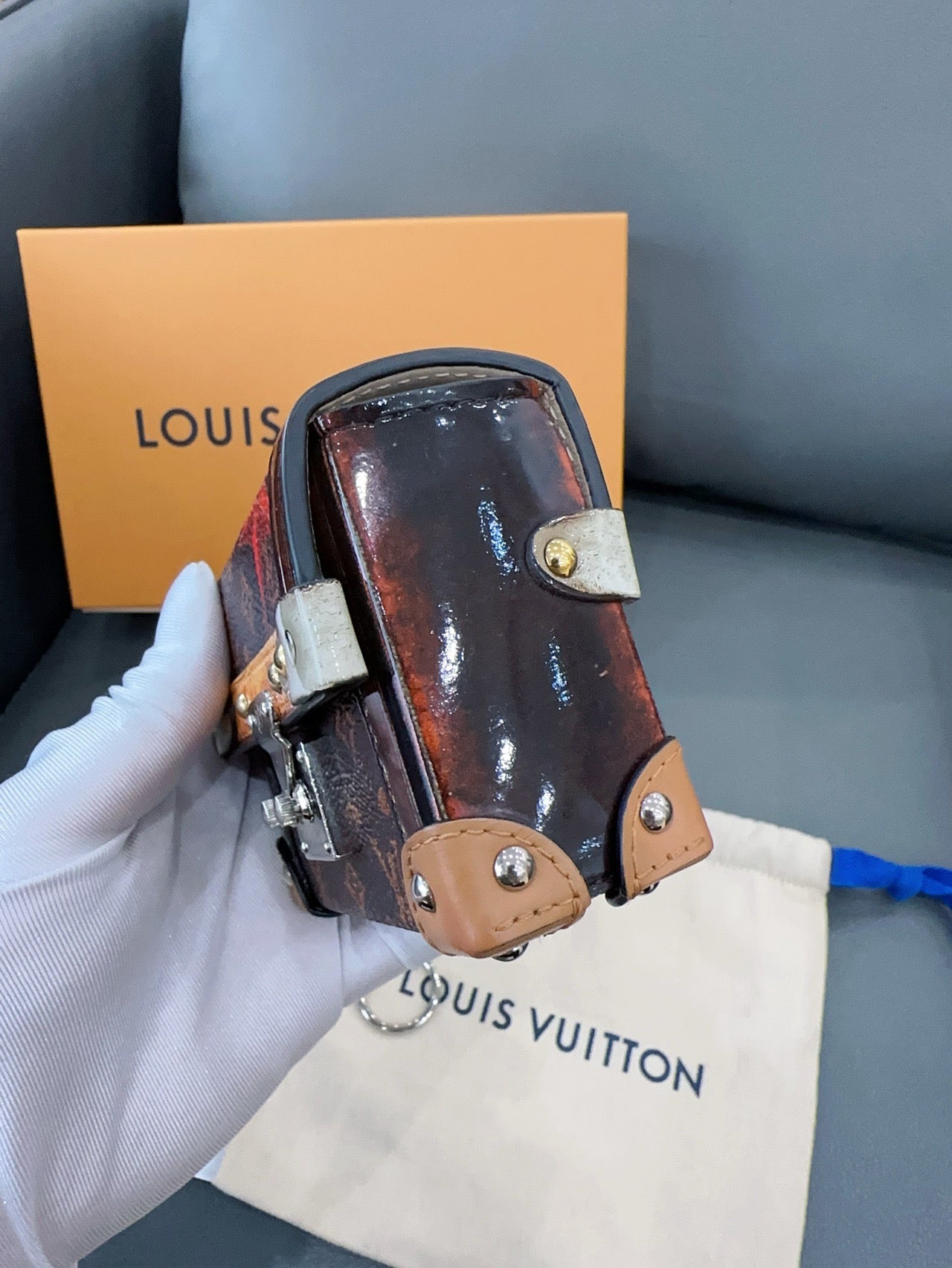 Louis Vuitton - Essential Trunk Mini - Monogram coated canvas with natural leather trims - Brown - (mini)