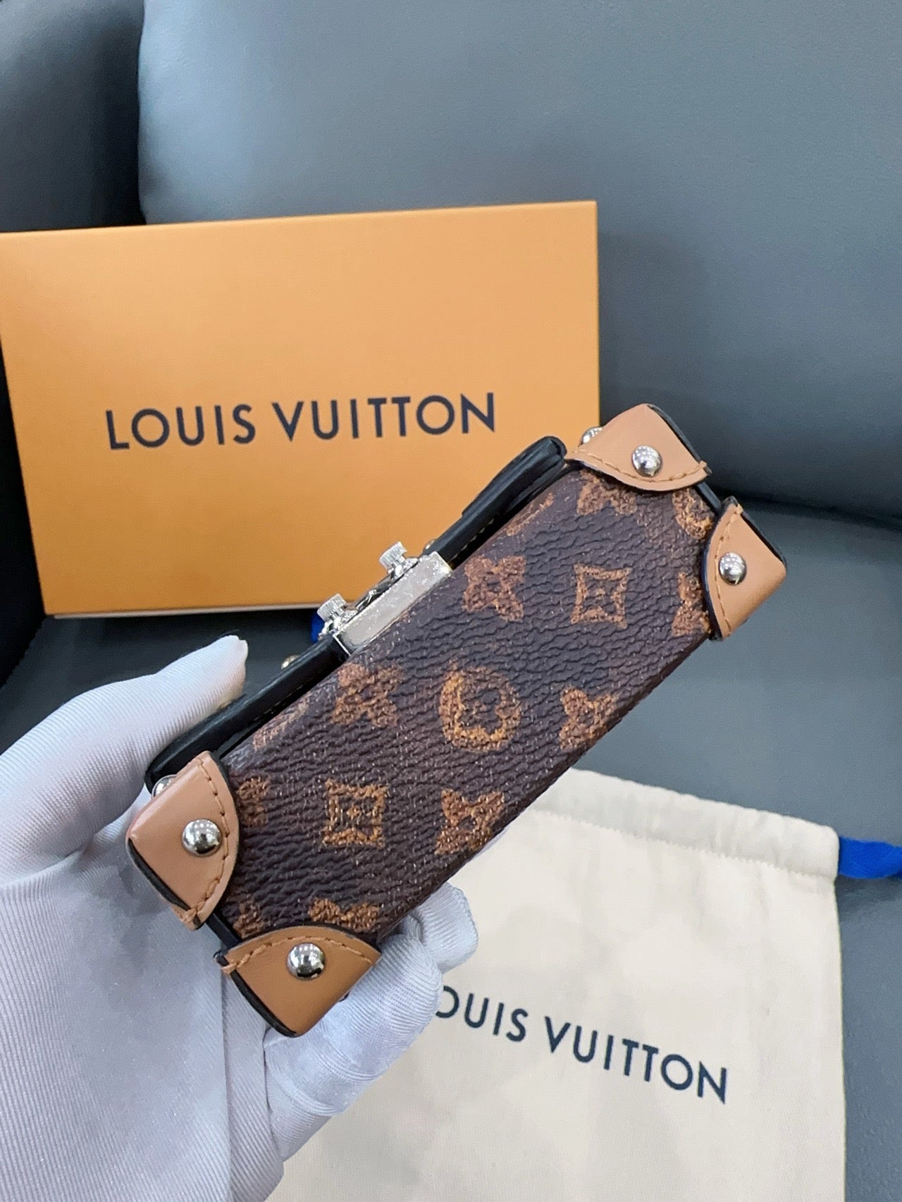 Louis Vuitton - Essential Trunk Mini - Monogram coated canvas with natural leather trims - Brown - (mini)