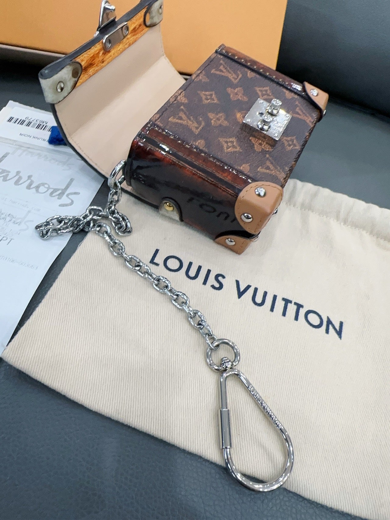 Louis Vuitton - Essential Trunk Mini - Monogram coated canvas with natural leather trims - Brown - (mini)