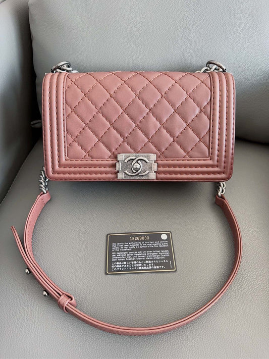 Chanel - Leboy - Calfskin leather - Rose Brown - (medium)