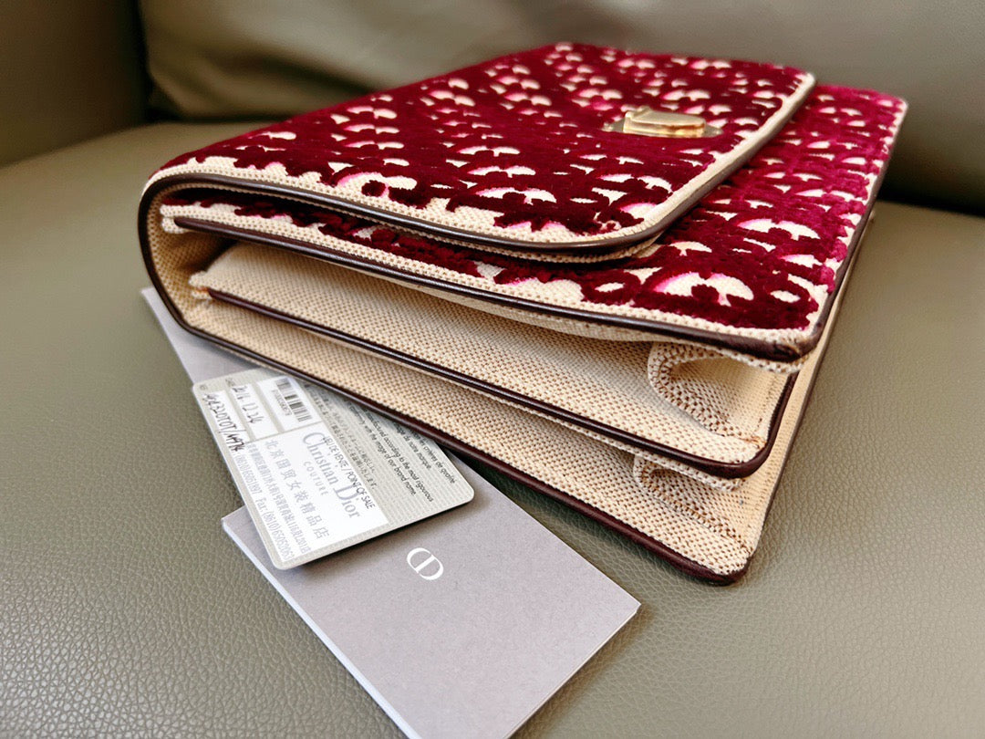 Dior - Diorama - Velvet - Burgundy - (medium)